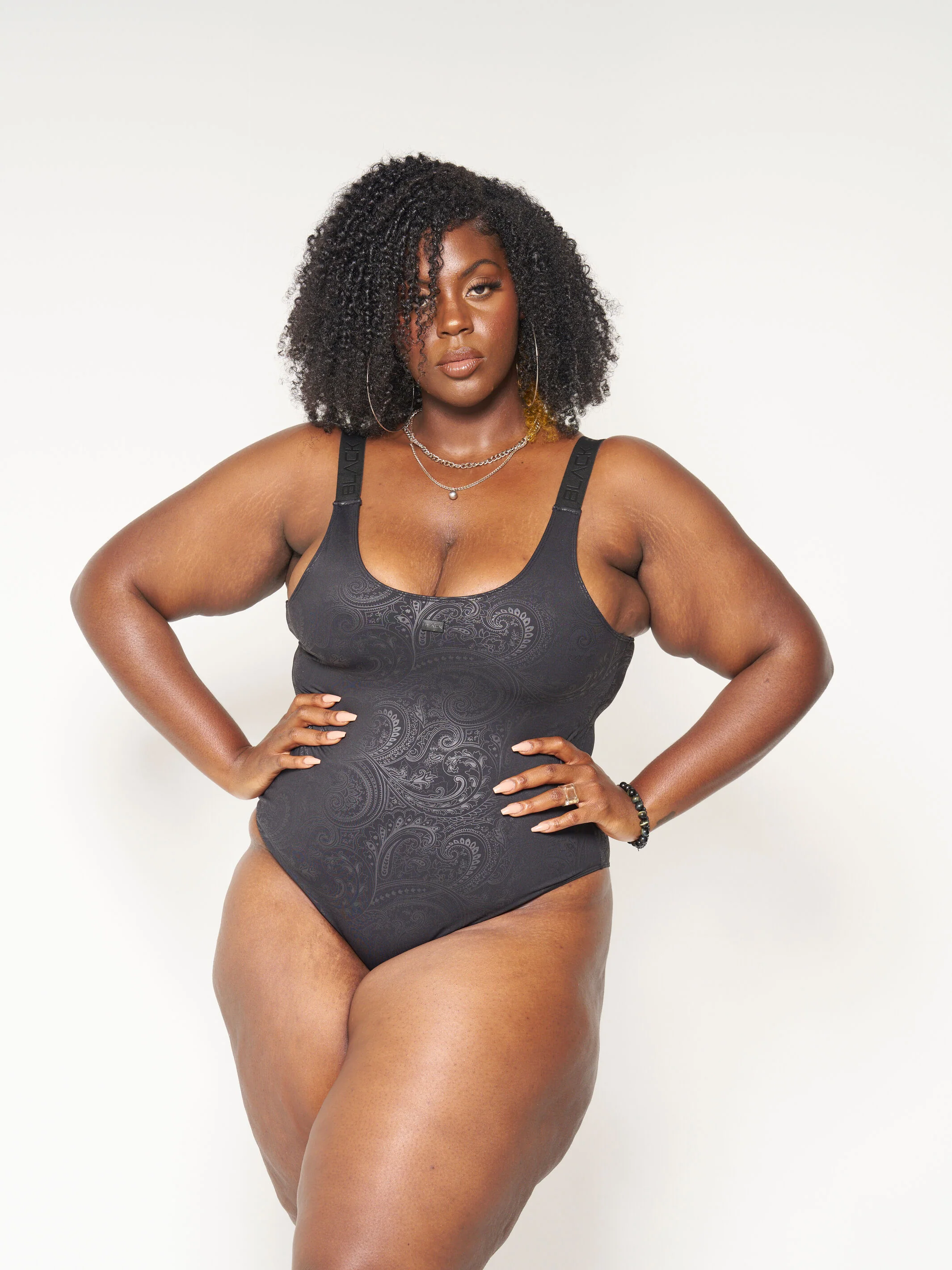 Actively Black 1 Piece Swimsuit - Image 8