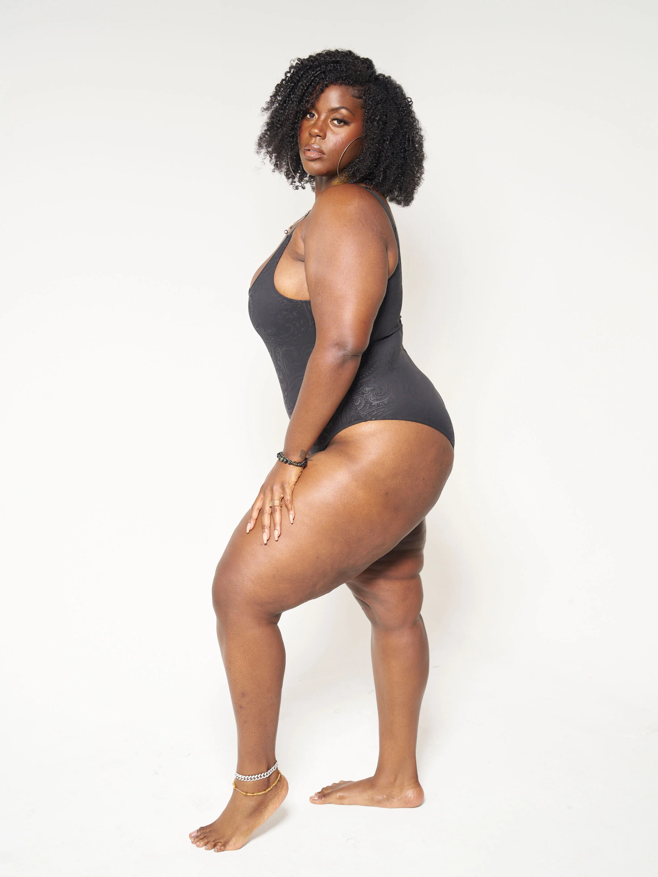 Actively Black 1 Piece Swimsuit - Image 9