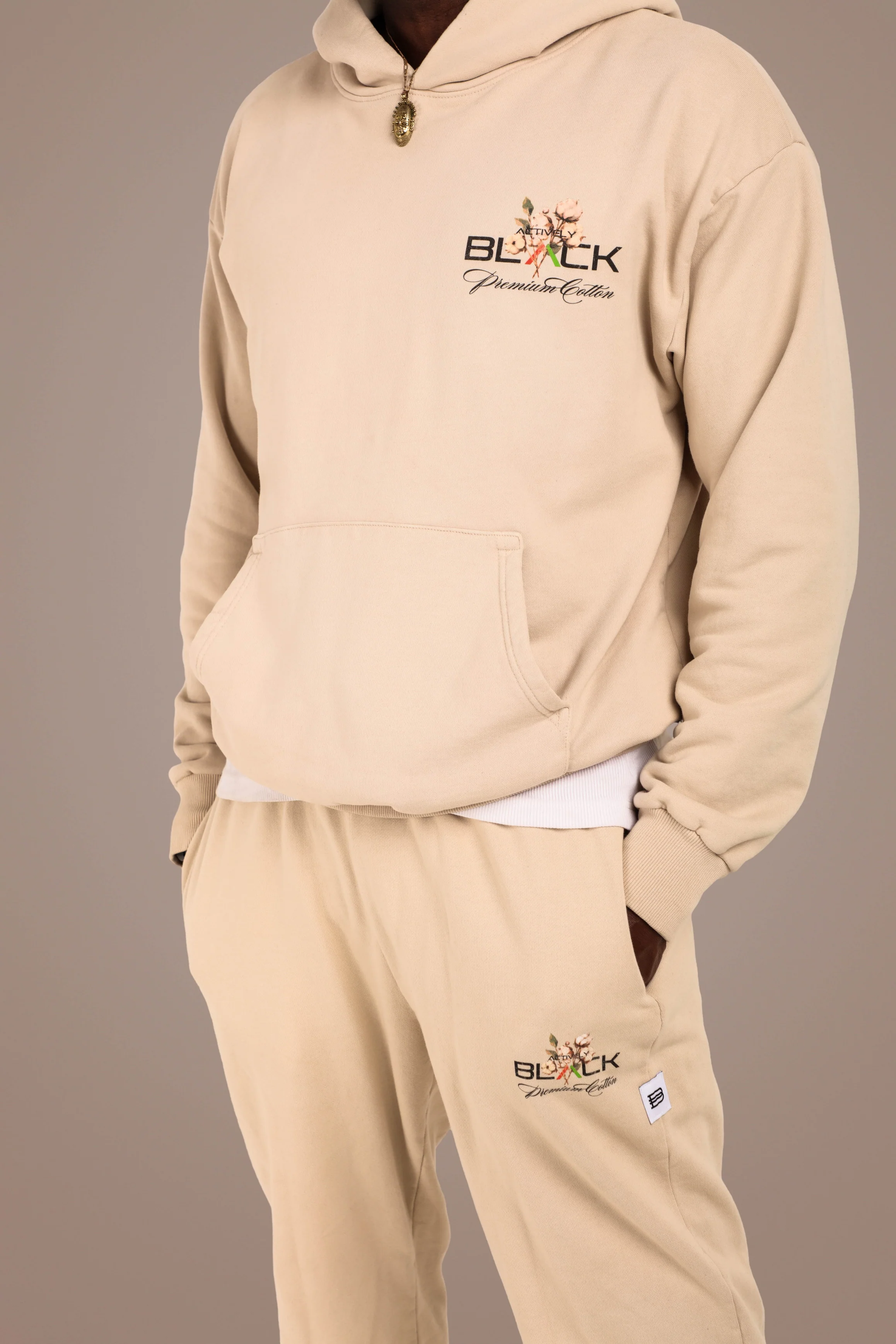 Actively Black Cotton Logo Hoodie - Image 12