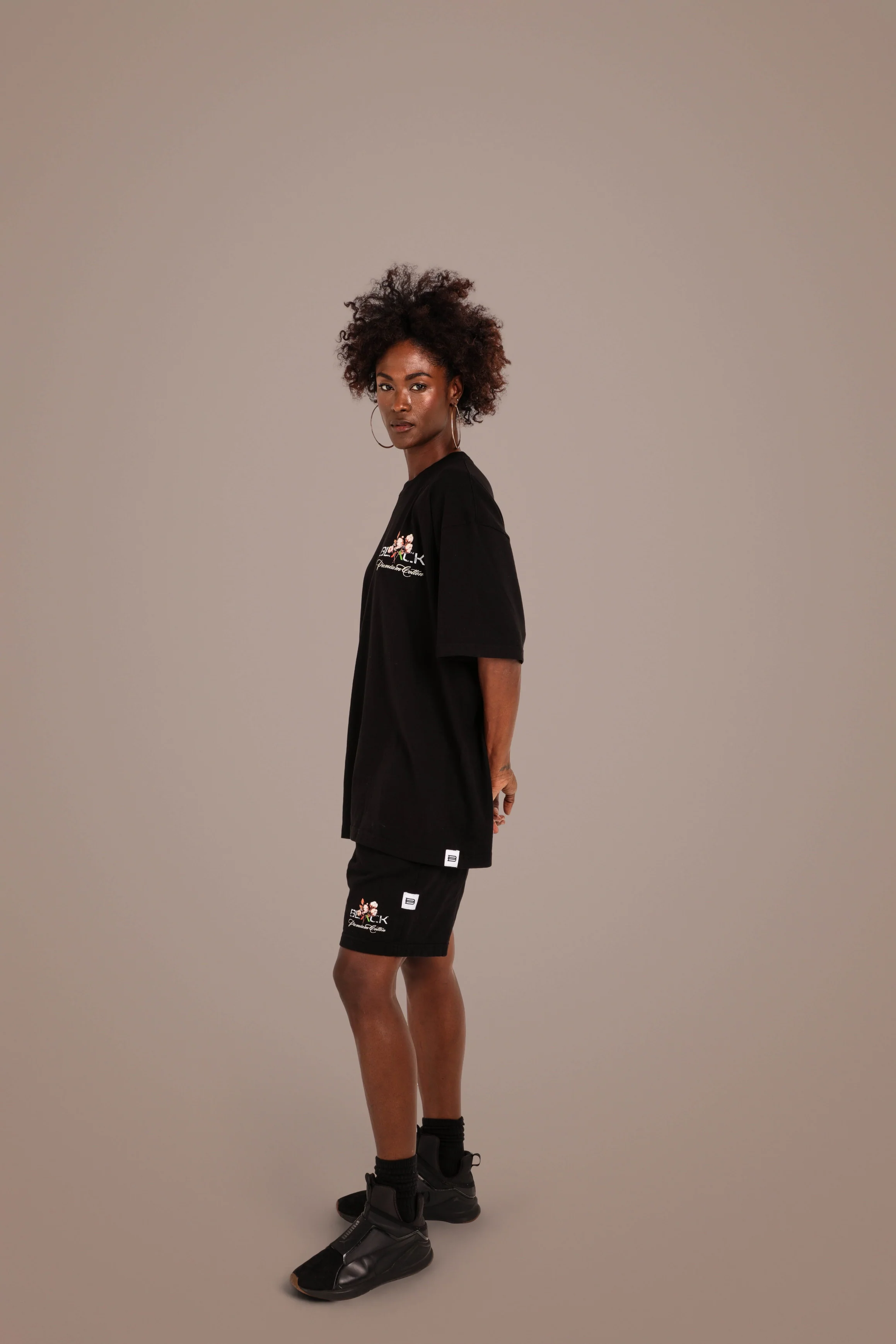 Actively Black Cotton Logo Shirt - Image 12