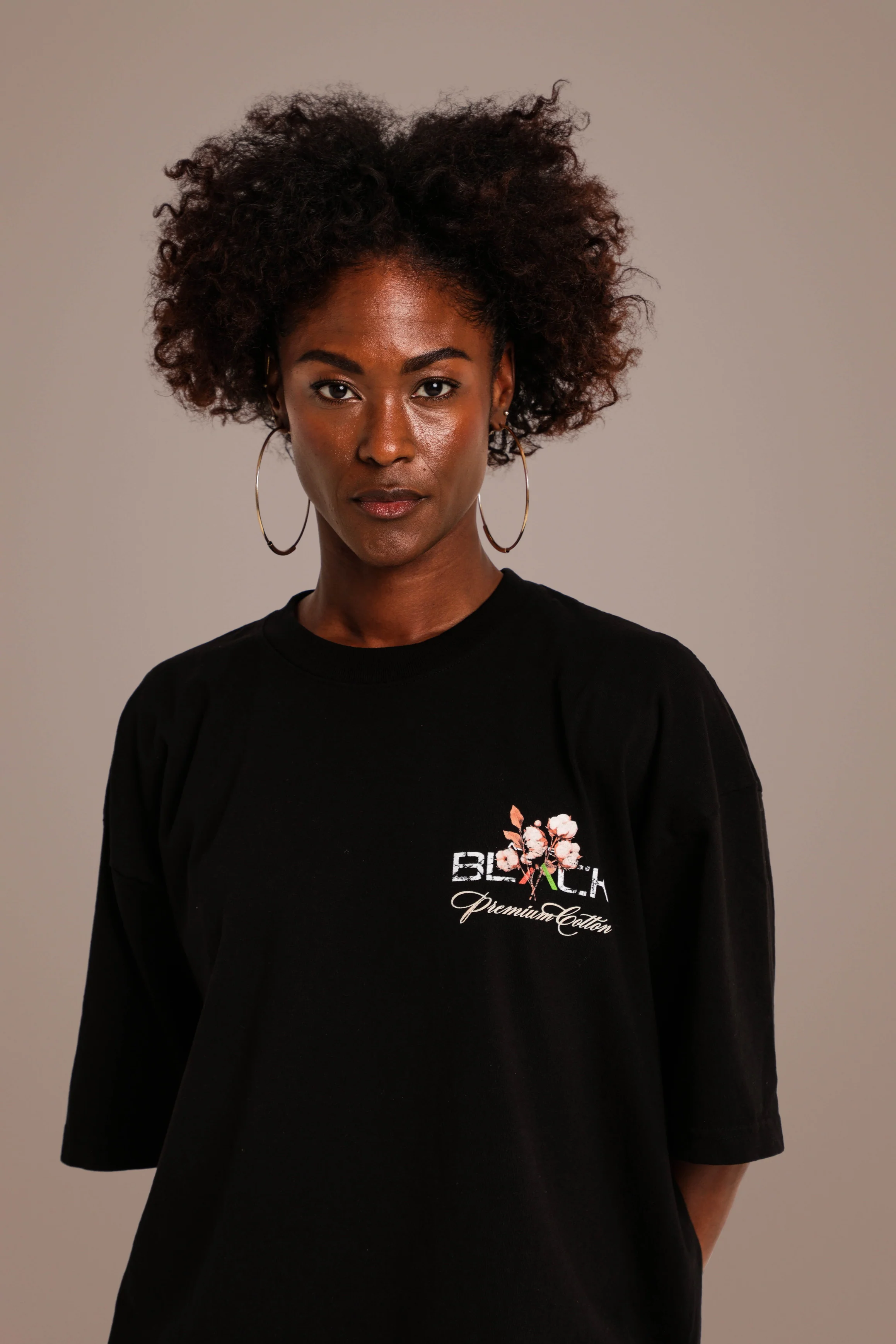 Actively Black Cotton Logo Shirt - Image 15