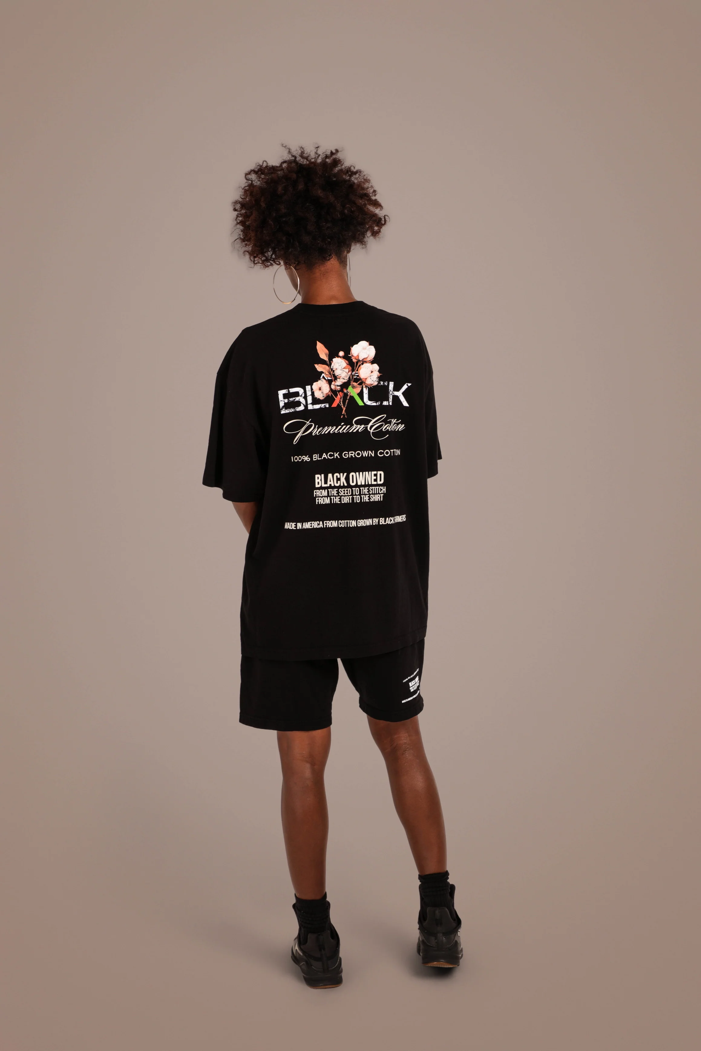 Actively Black Cotton Logo Shirt - Image 9