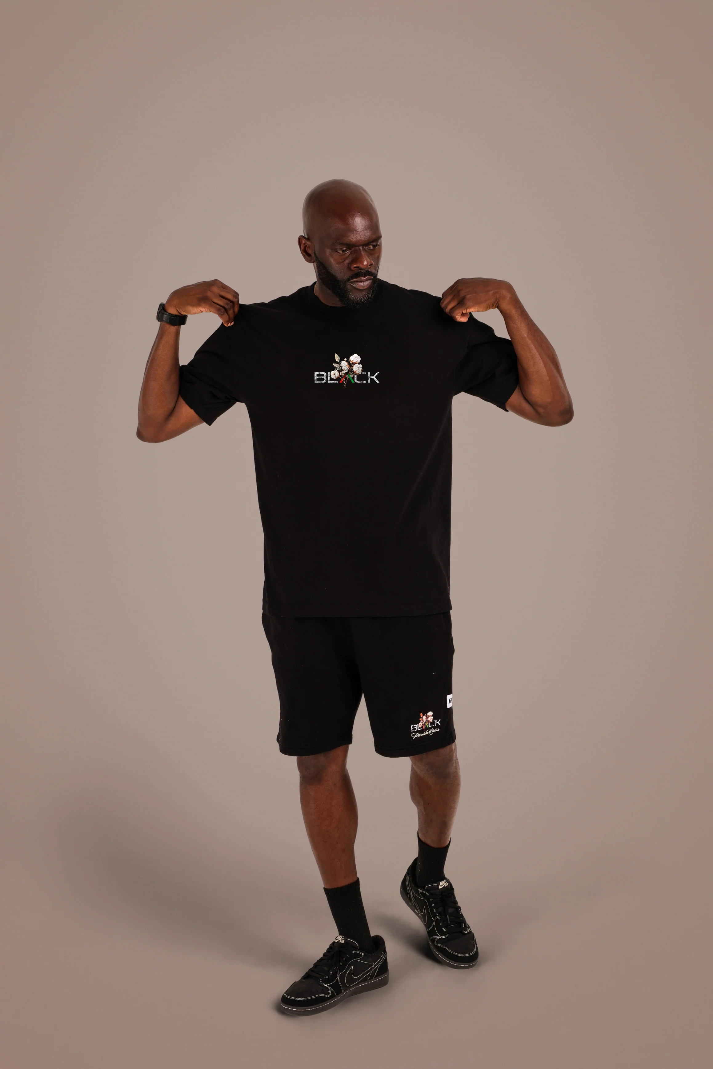 Actively Black Cotton MADE Shirt - Image 6