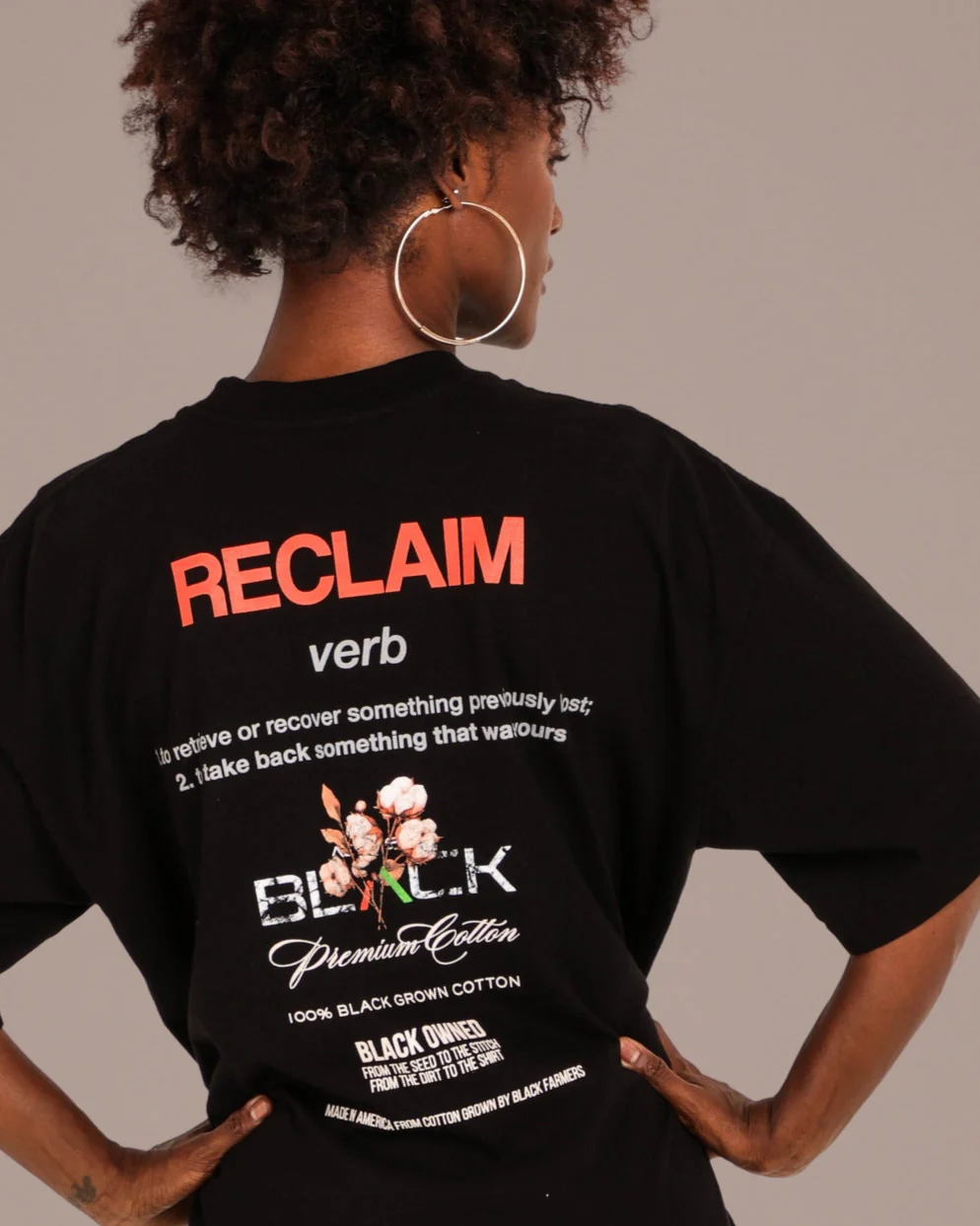 Actively Black Cotton Reclaim Shirt - Image 3