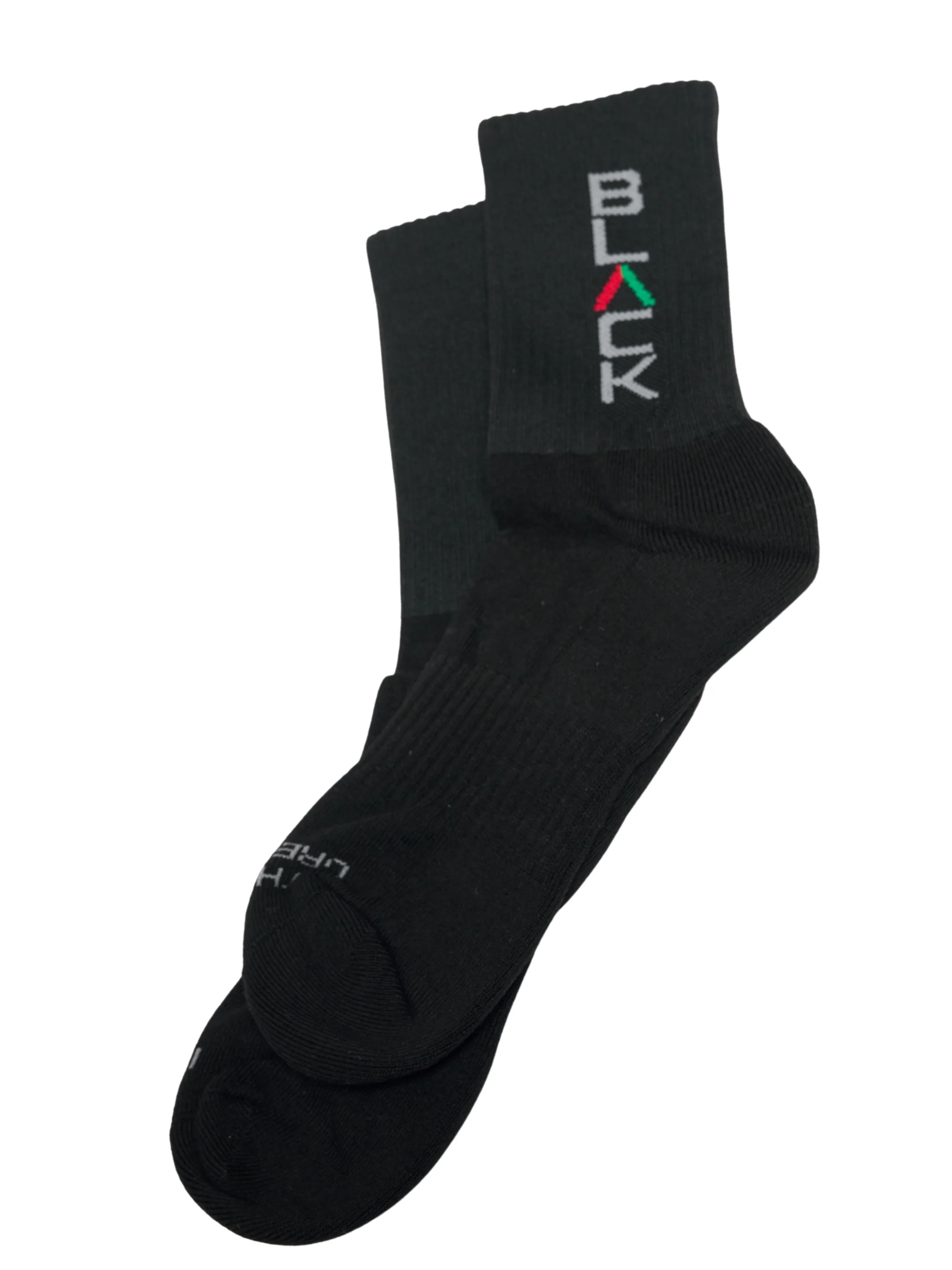 Actively Black Logo Performance Socks - Image 3