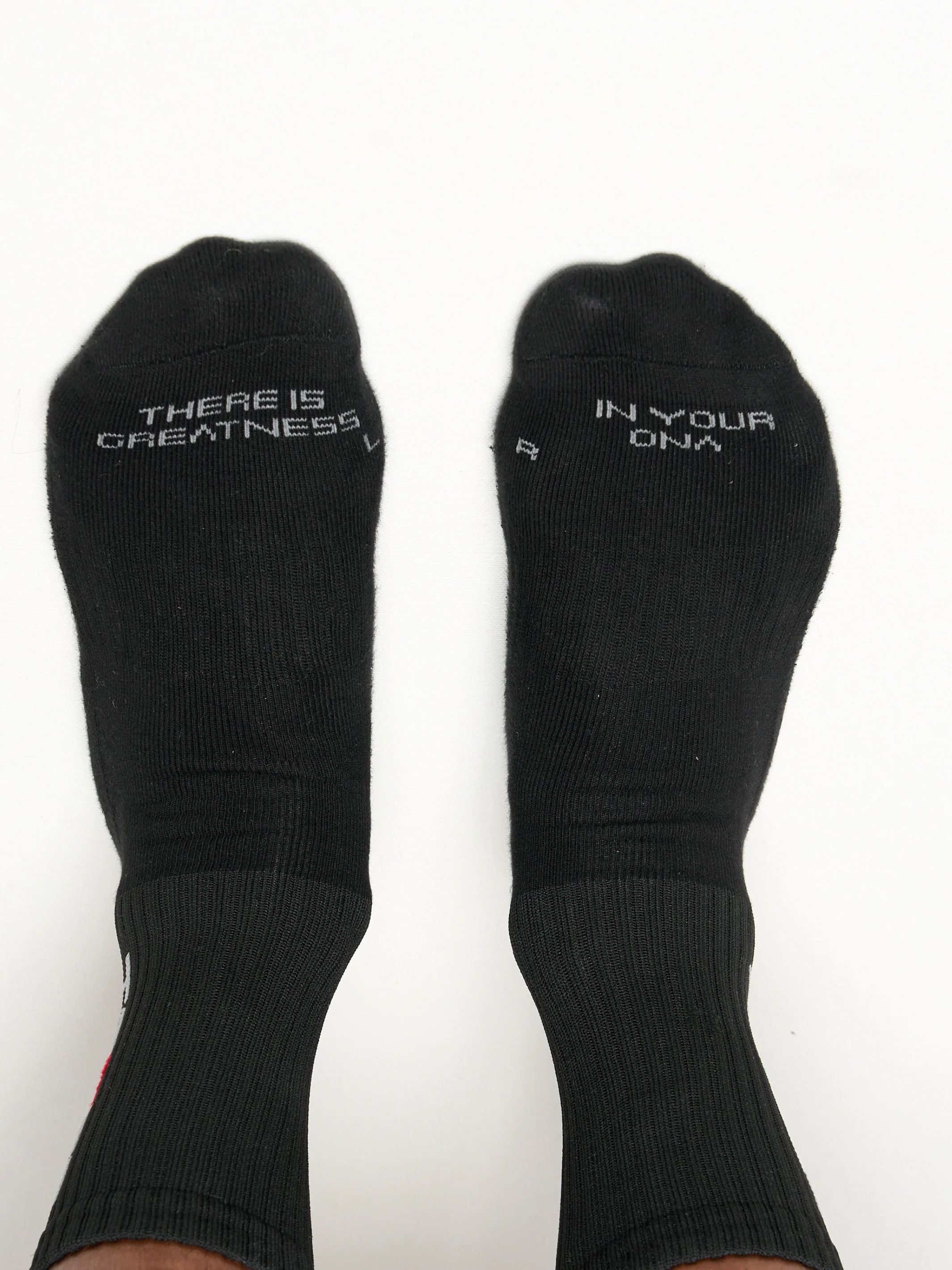Actively Black Logo Performance Socks - Image 4