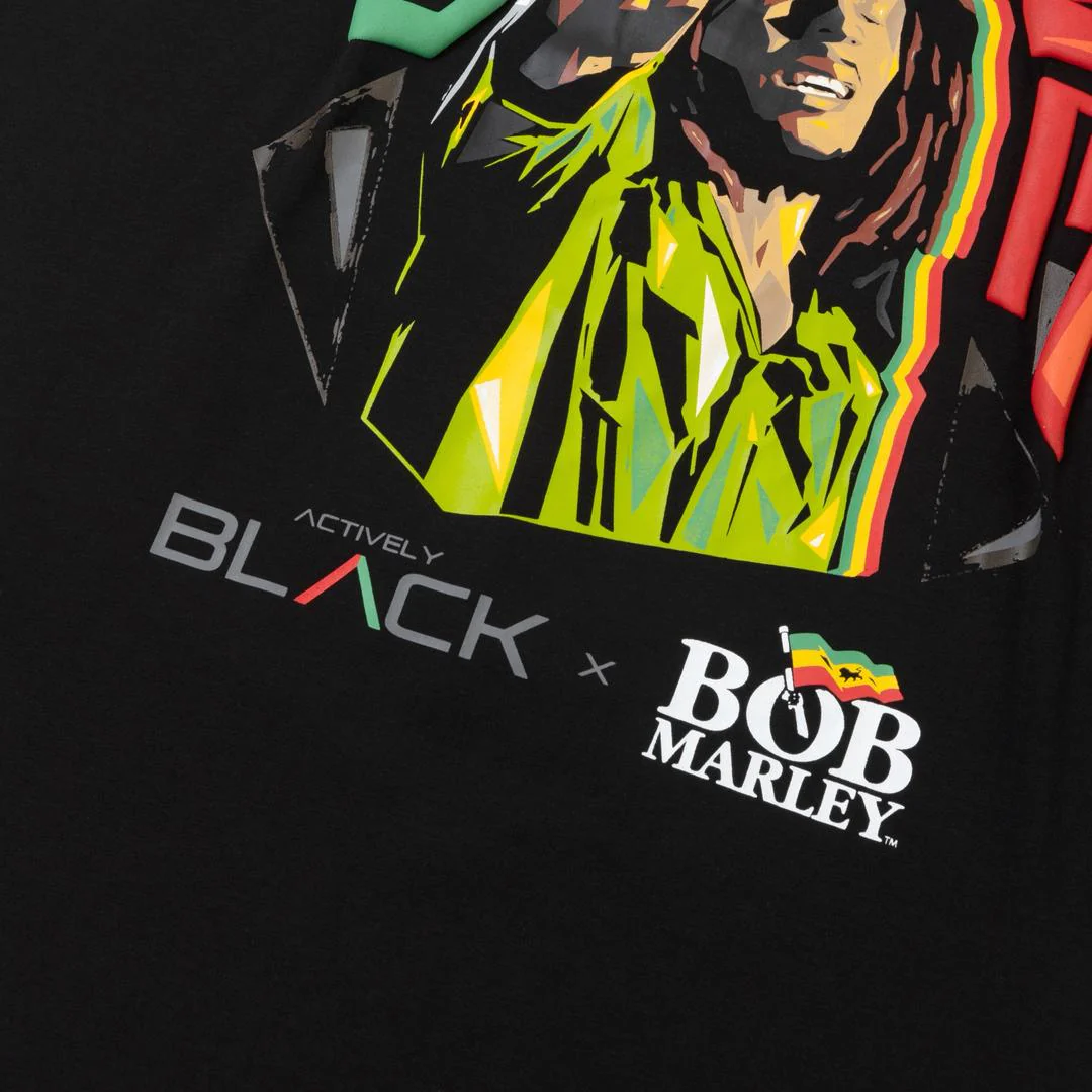Bob Marley x Actively Black One Love Shirt - Image 6