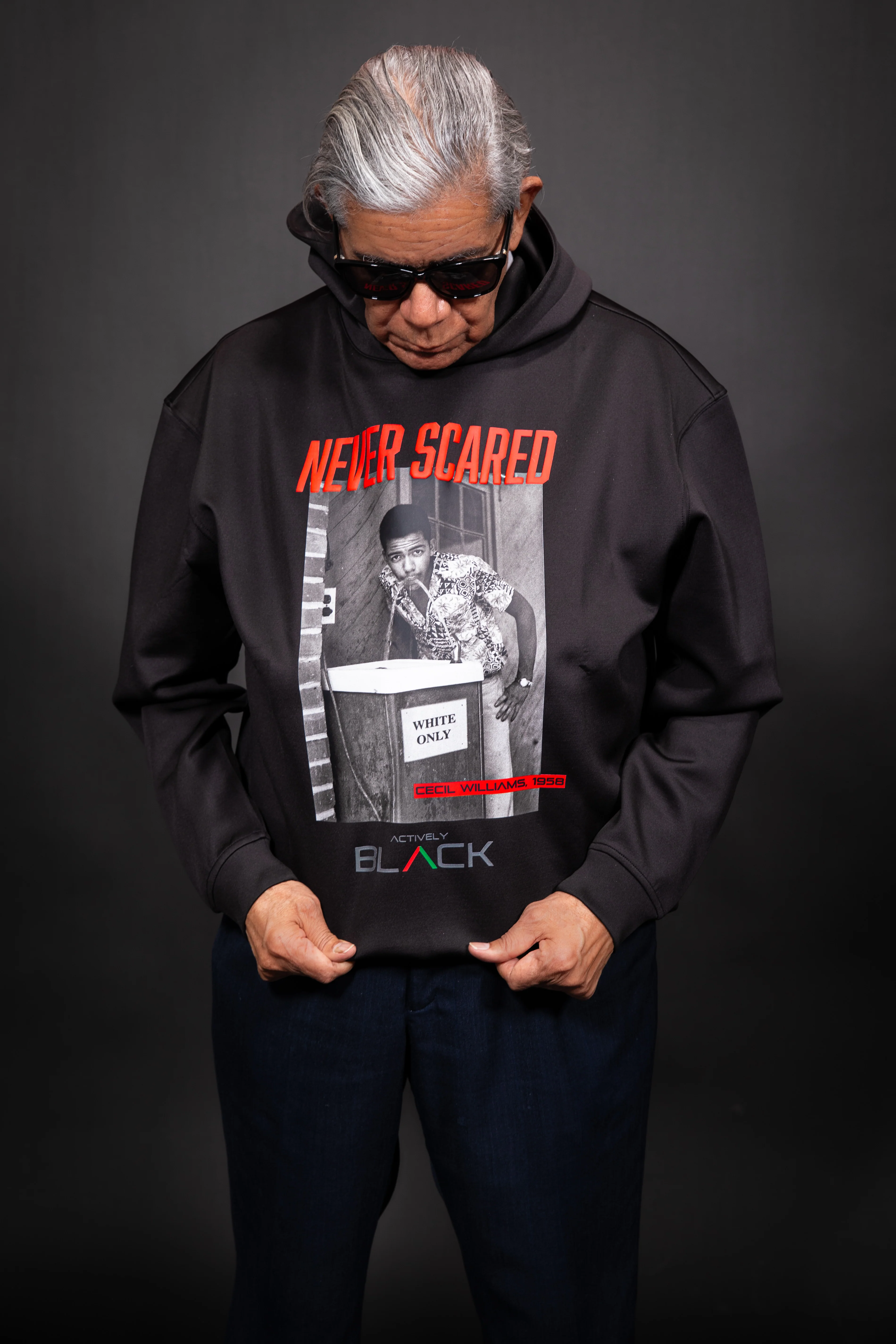 Cecil Williams x Actively Black NEVER SCARED Hoodie - Image 6