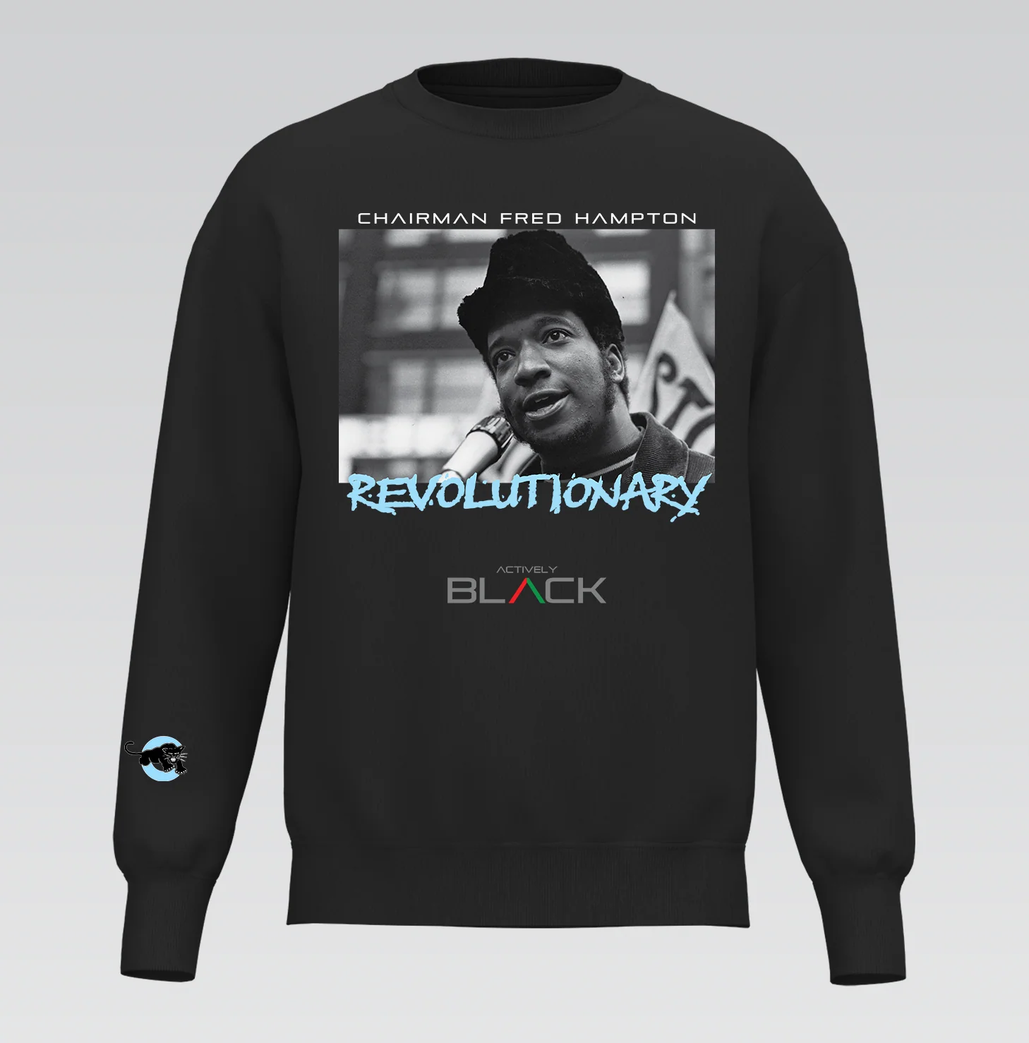 Chairman Fred Hampton x Actively Black Performance Tech Crewneck - Image 2