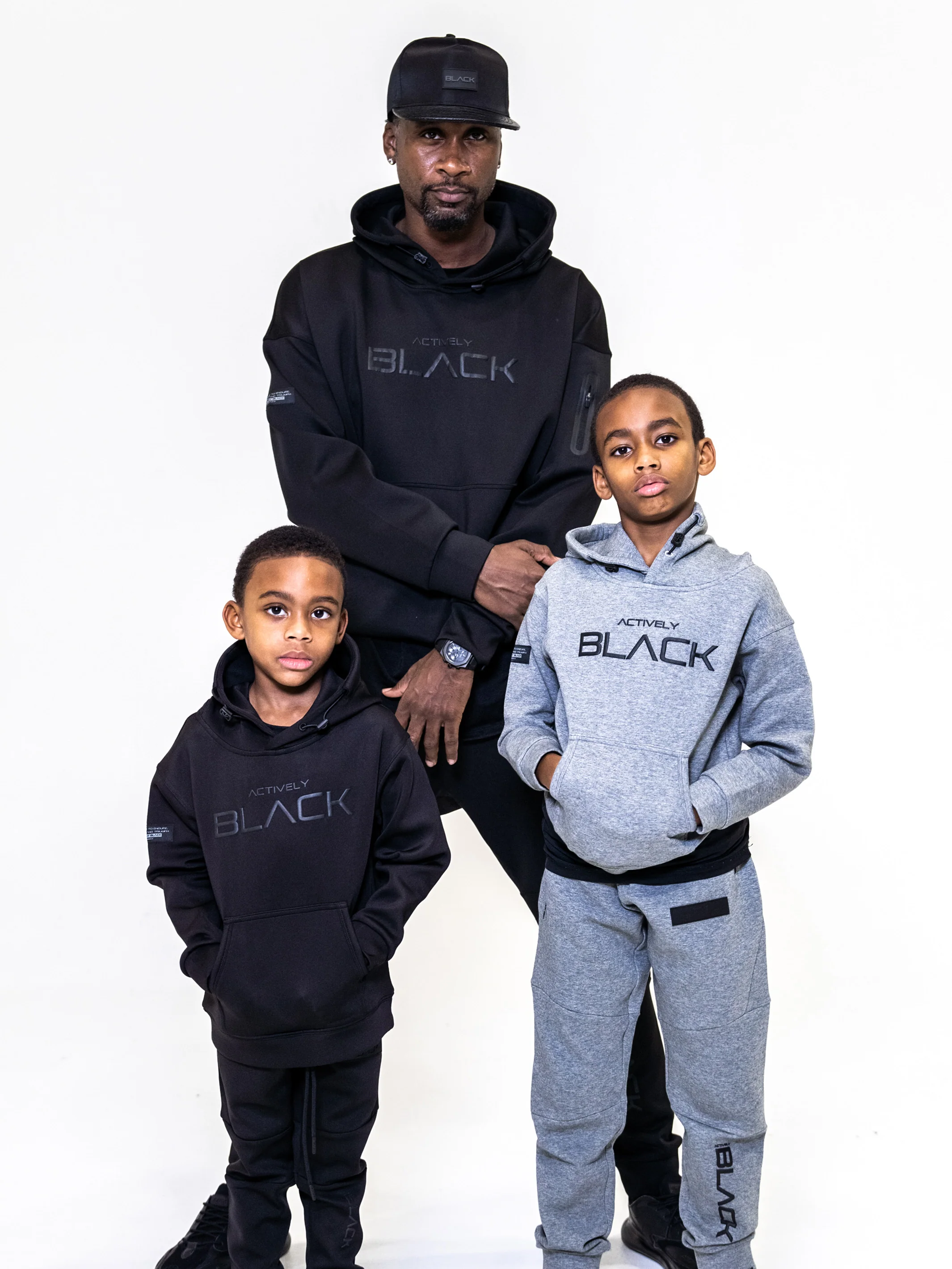 Kids Actively Black Performance Tech Hoodie - Image 10