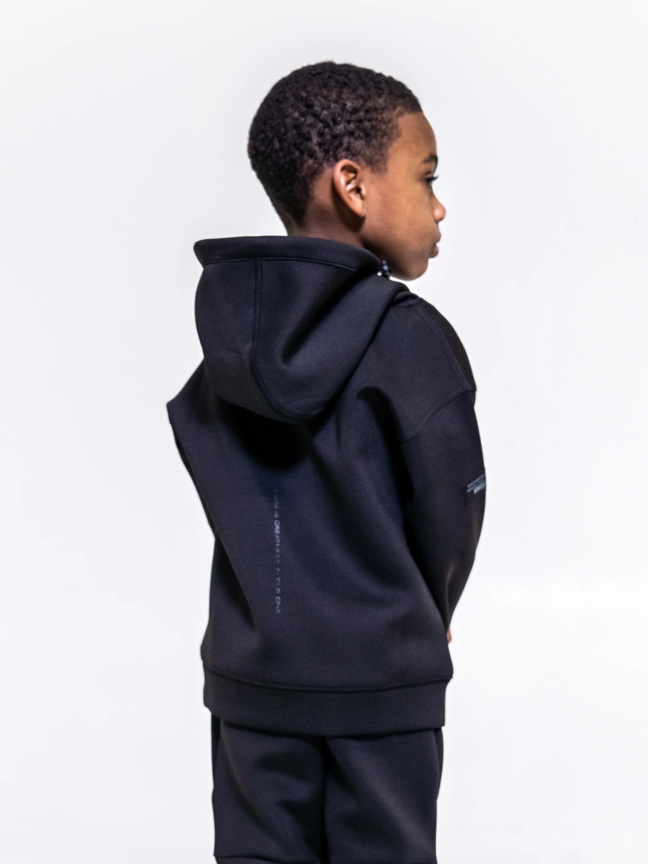 Kids Actively Black Performance Tech Hoodie - Image 7