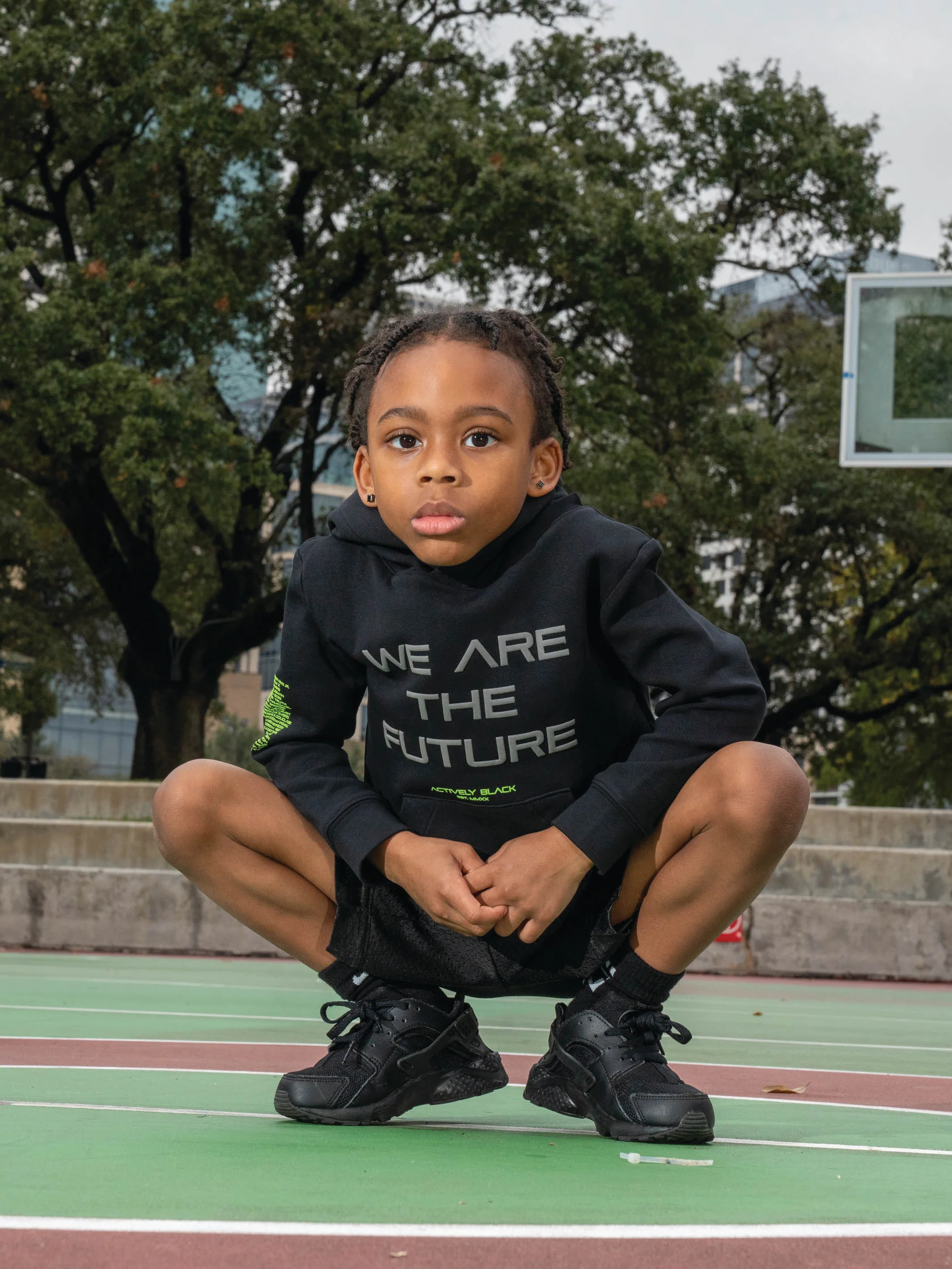 Kids We Are The Future Performance Tech Hoodie - Image 3