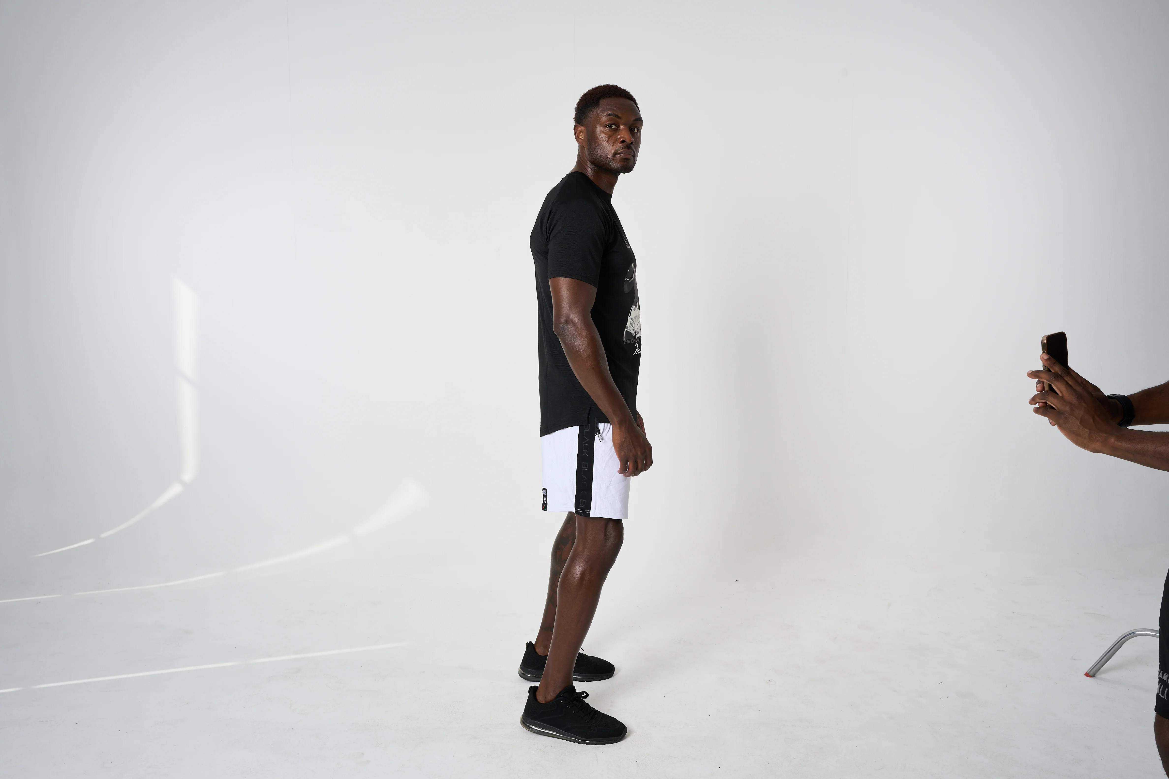 Men's Ali x Actively Black Iconic Shorts - Image 5