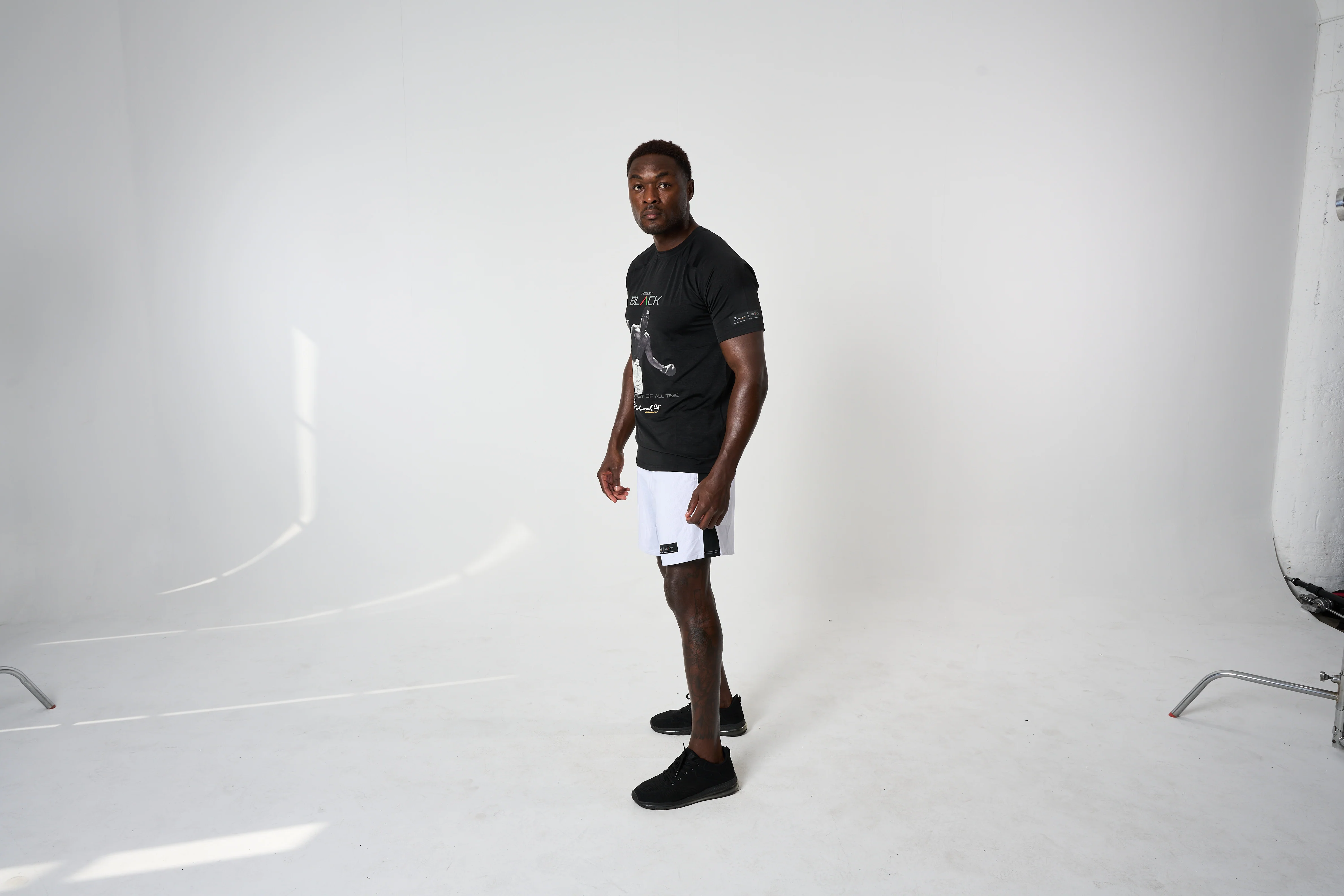 Men's Ali x Actively Black Iconic Shorts - Image 6