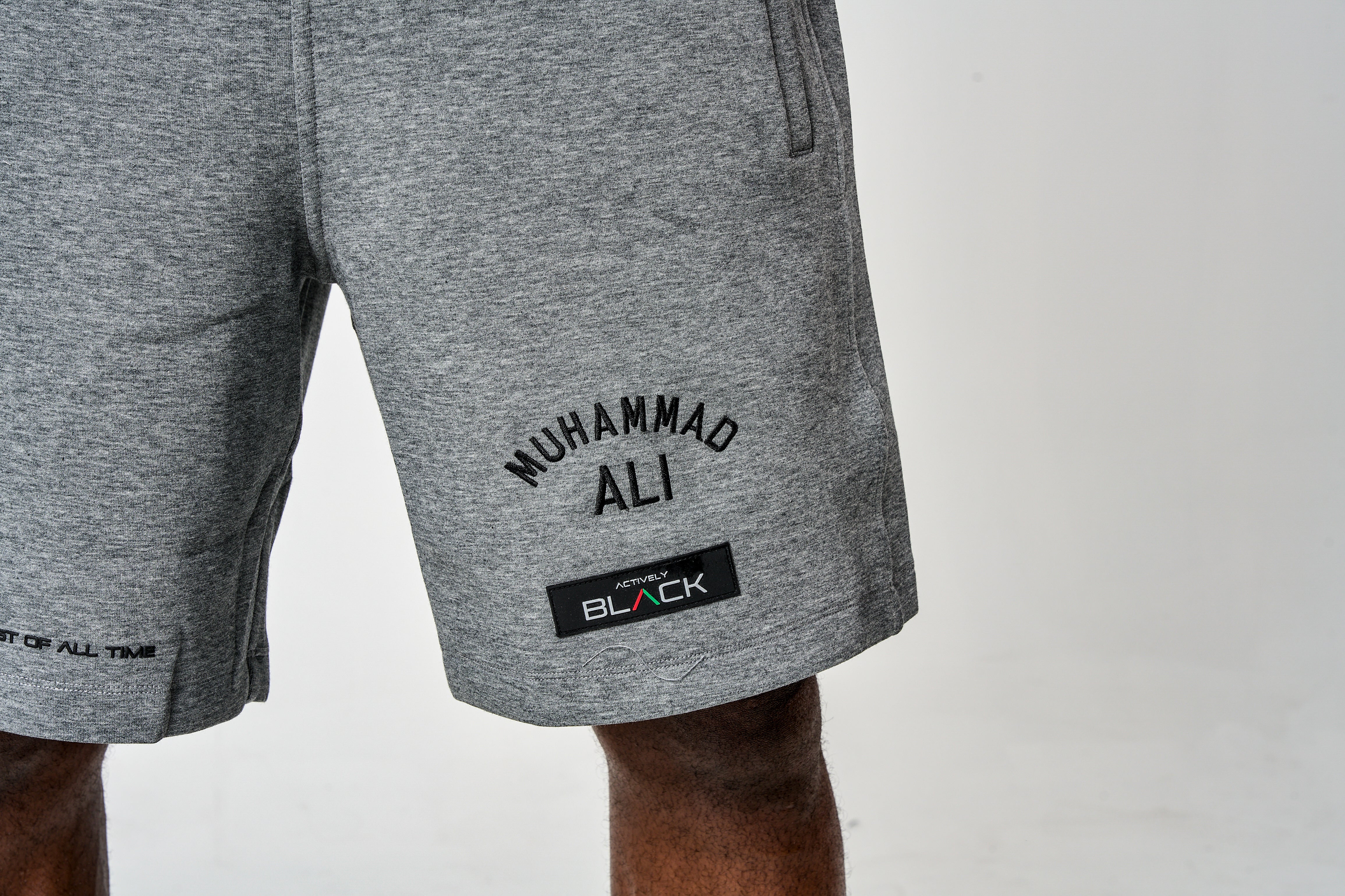Men's Ali x Actively Black Sweat Shorts - Image 3