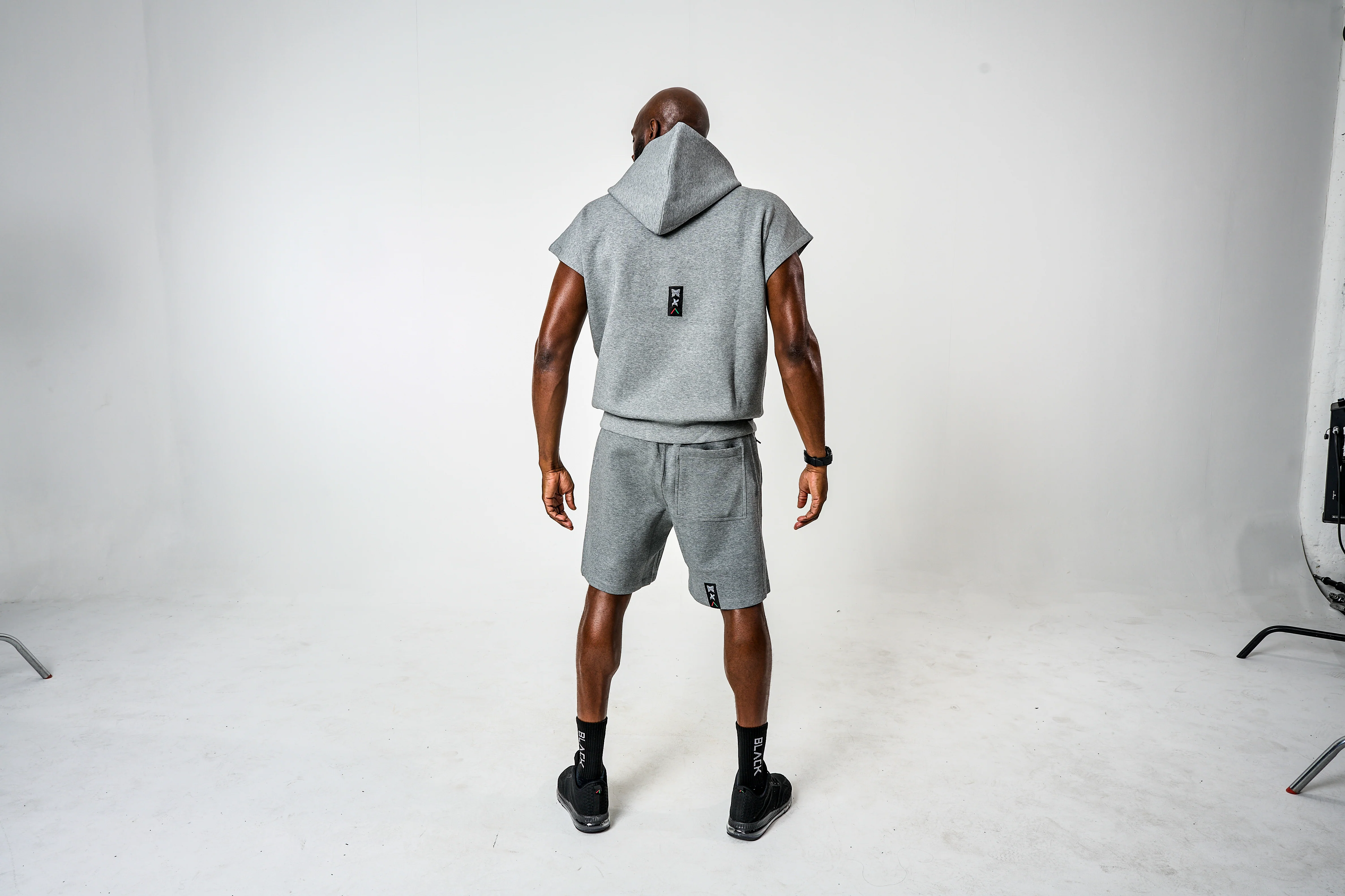 Men's Ali x Actively Black Sweat Shorts - Image 6