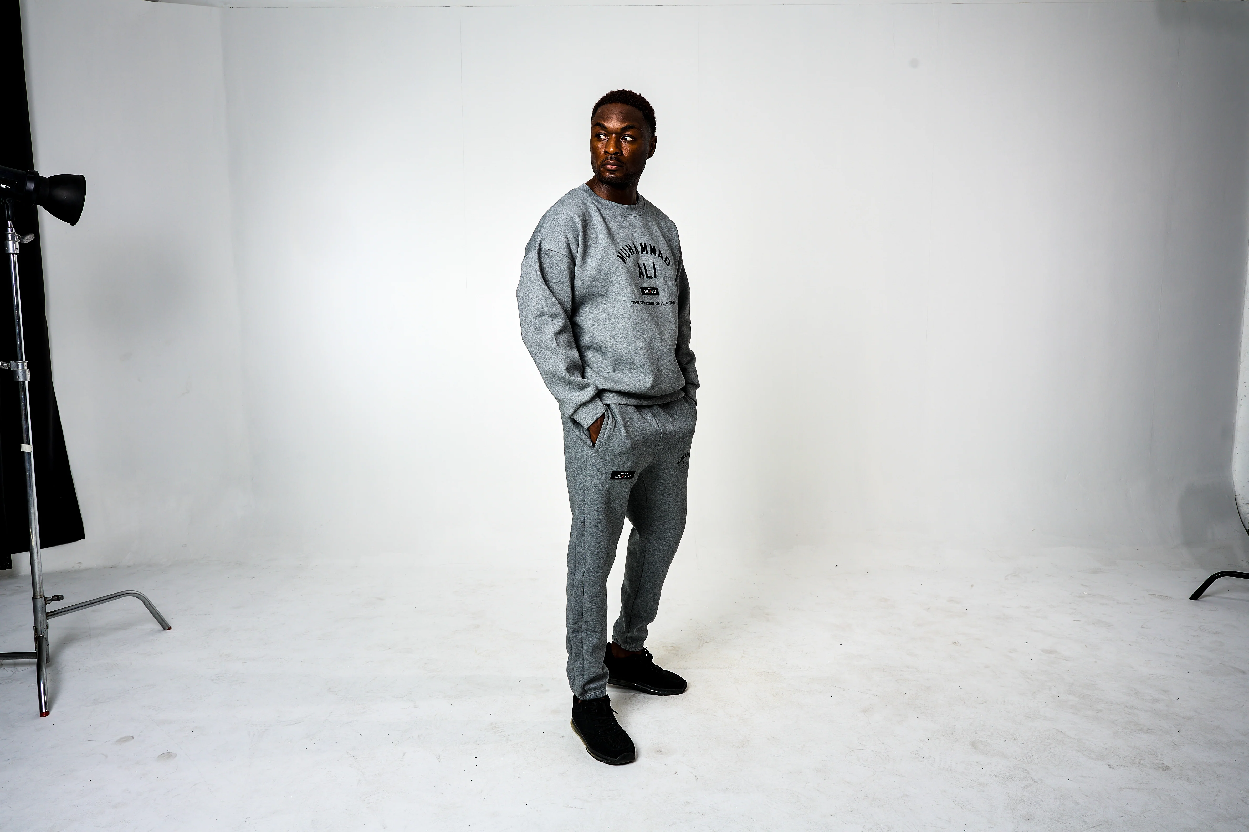 Men's Ali x Actively Black Sweatpants - Image 3