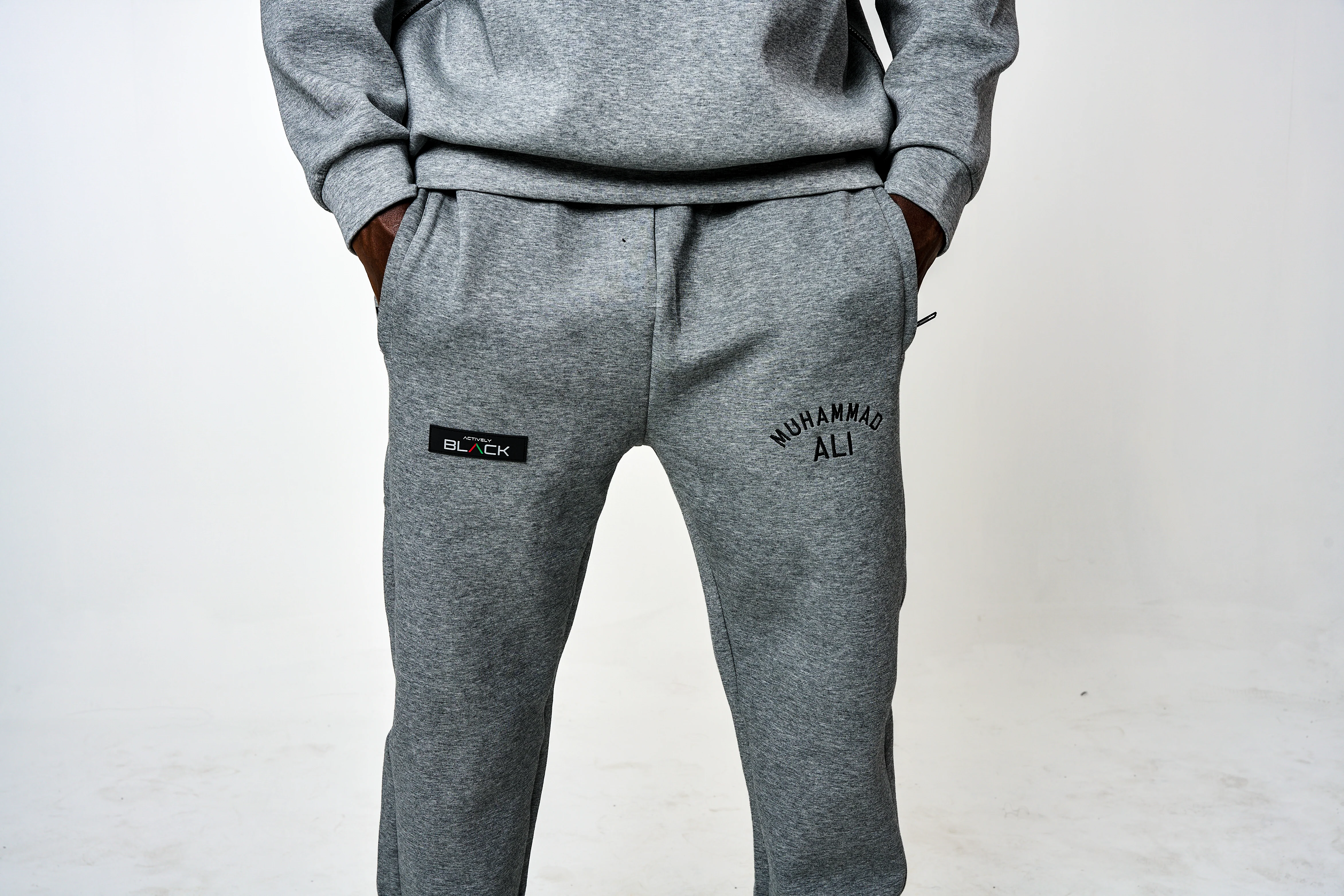 Men's Ali x Actively Black Sweatpants - Image 4