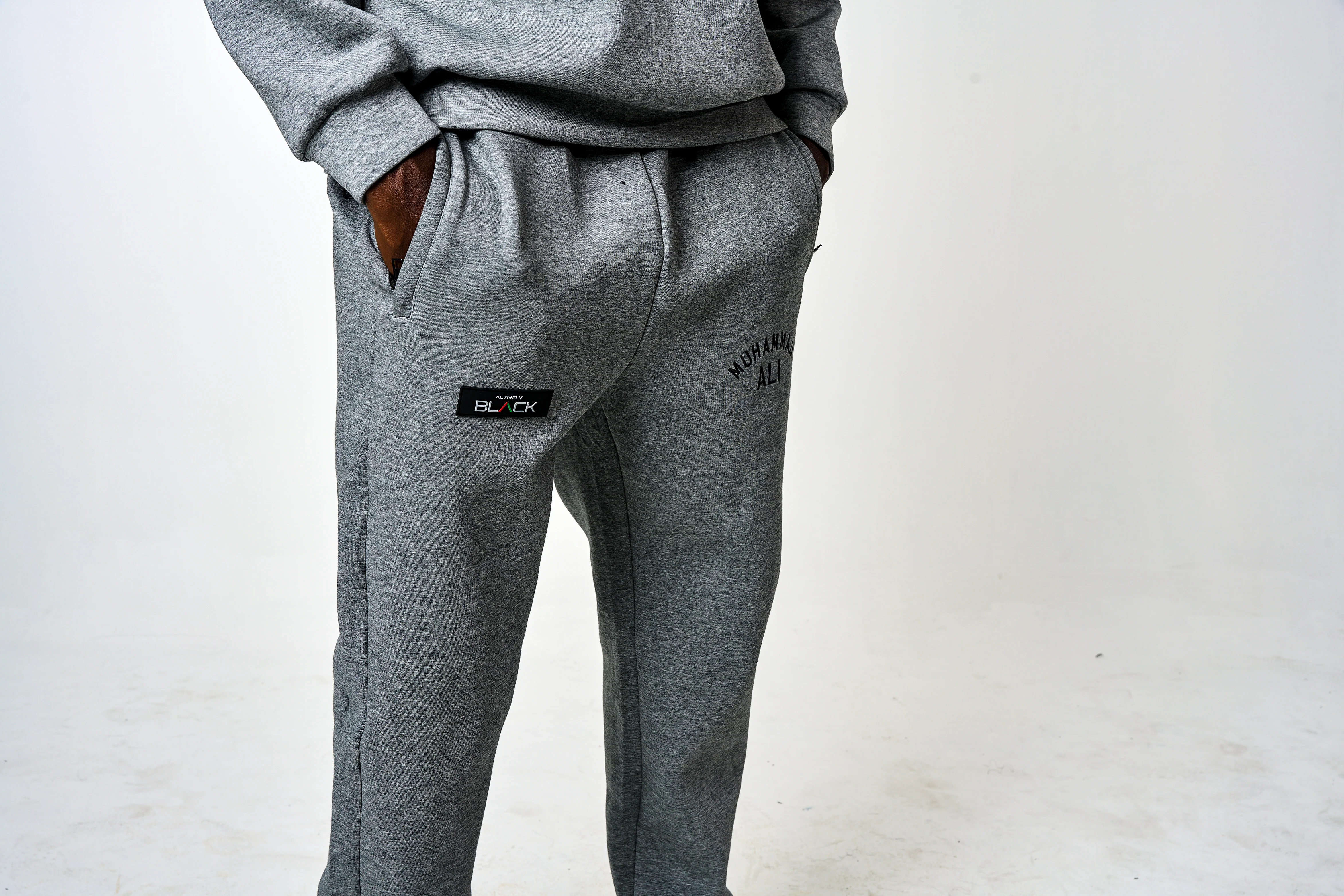 Men's Ali x Actively Black Sweatpants - Image 6