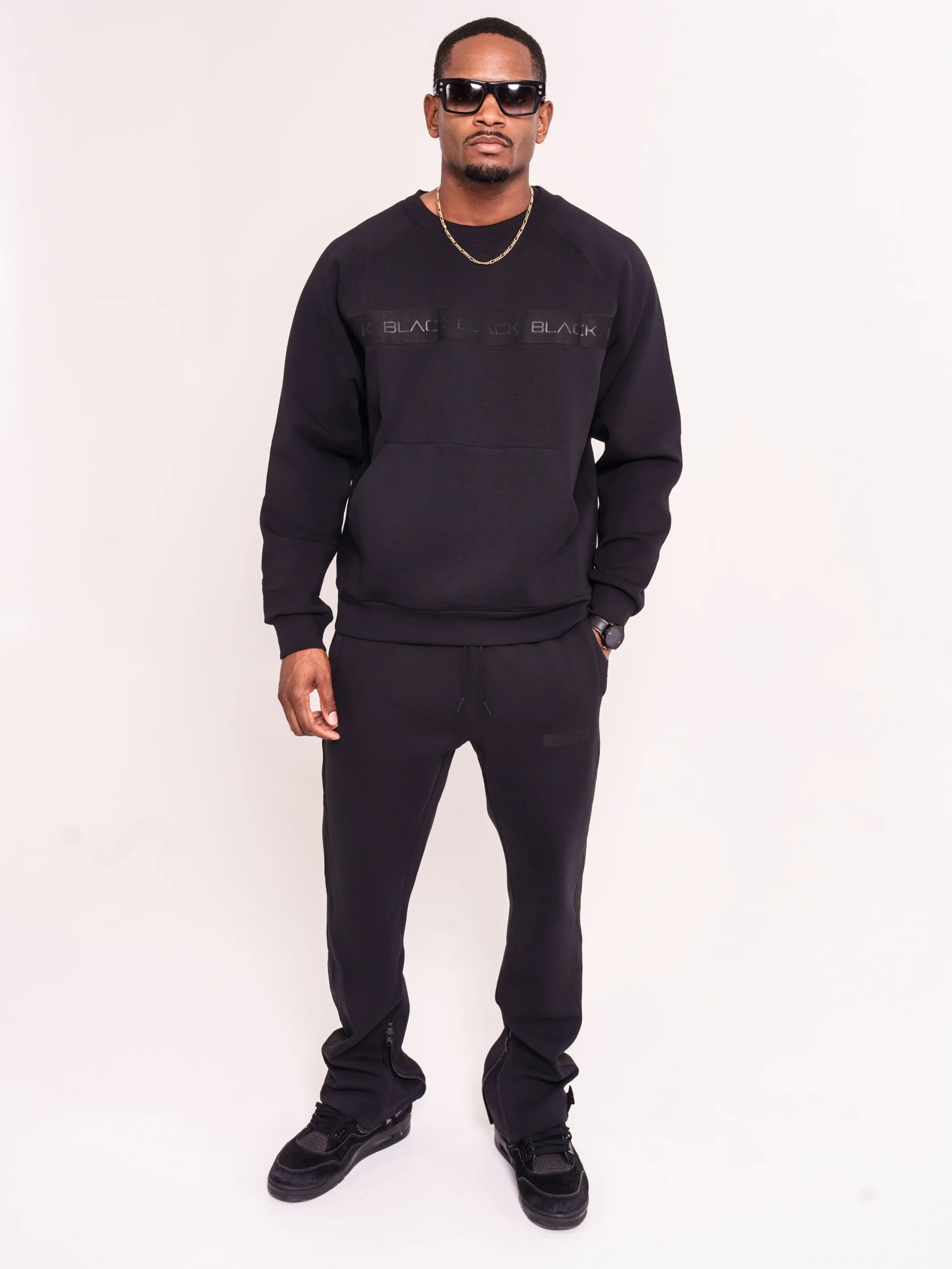 Men's Black Band Luxe Crewneck - Image 9