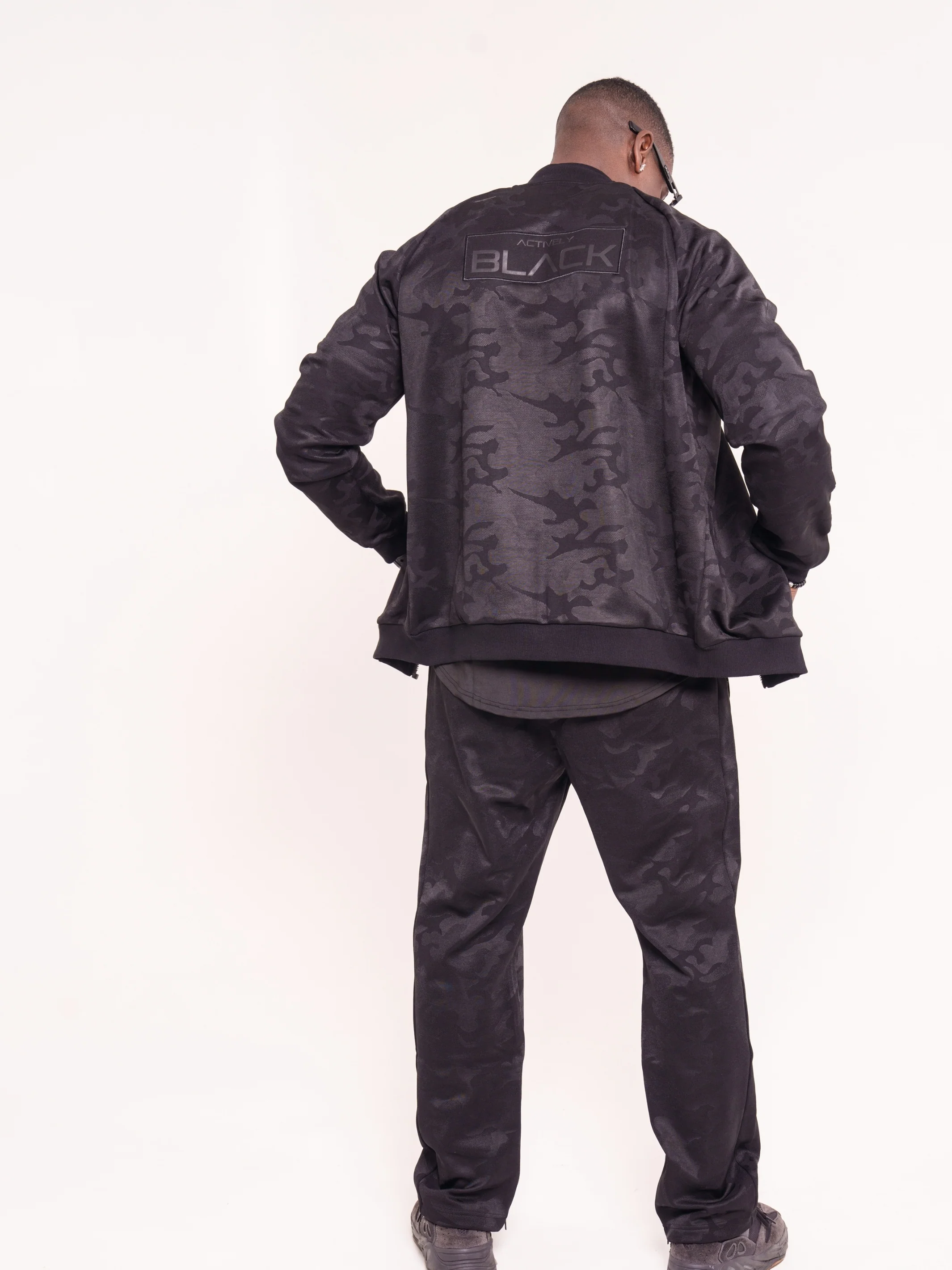 Men's Black Camo Luxe Joggers - Image 7