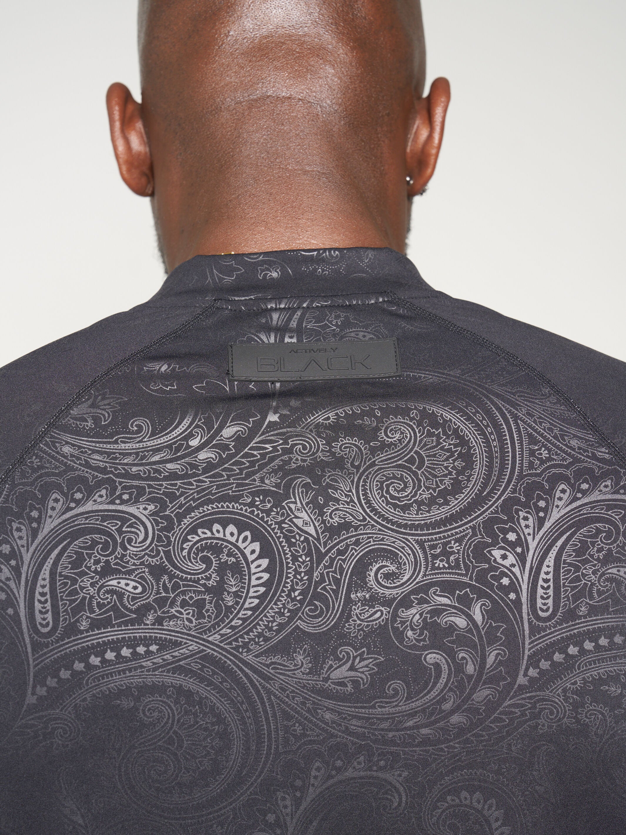 Men's Short Sleeve Button Up Top BLACK CAMO - Image 12