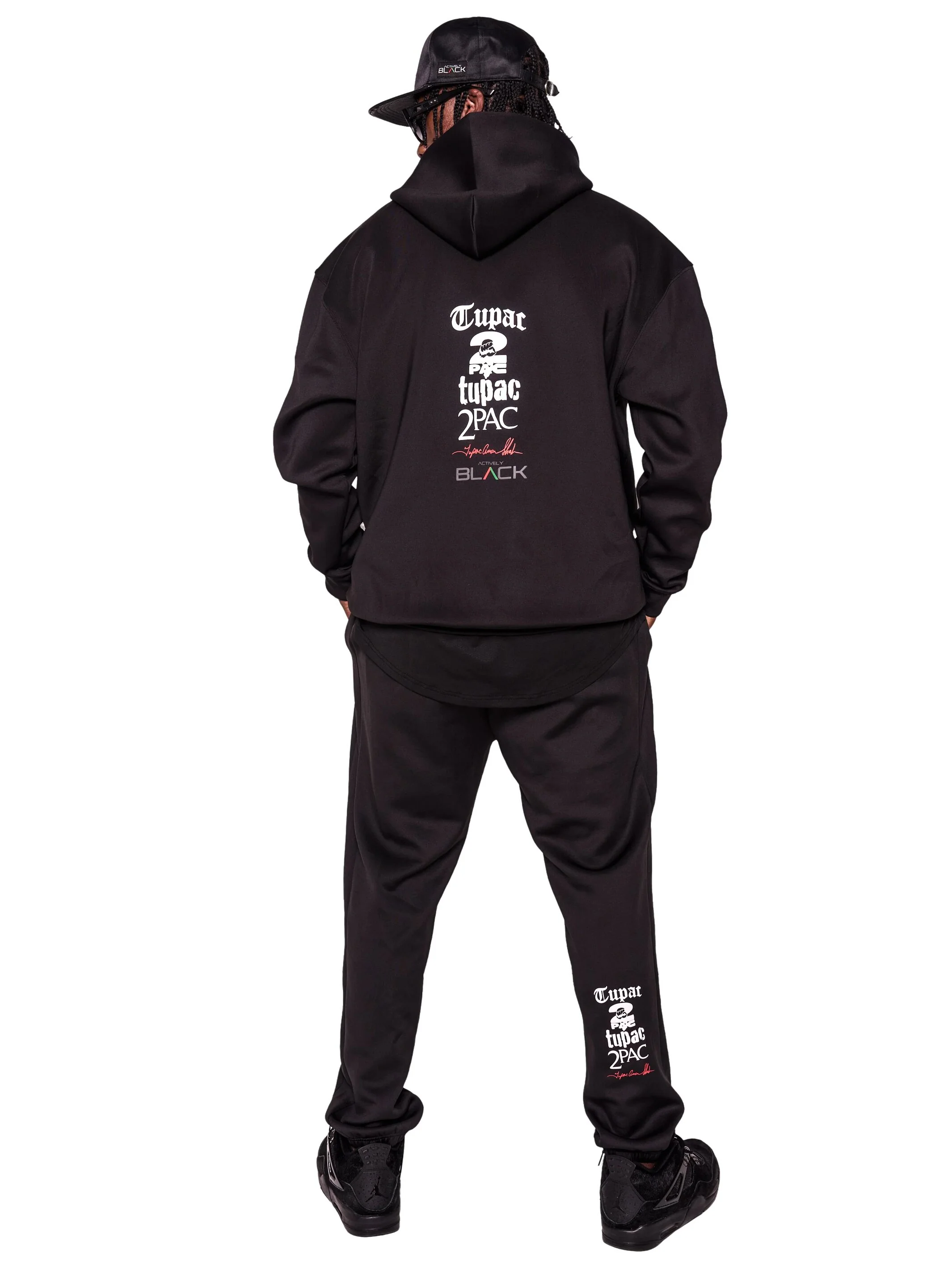 Unisex Tupac x Actively Black Logo Joggers - Image 7