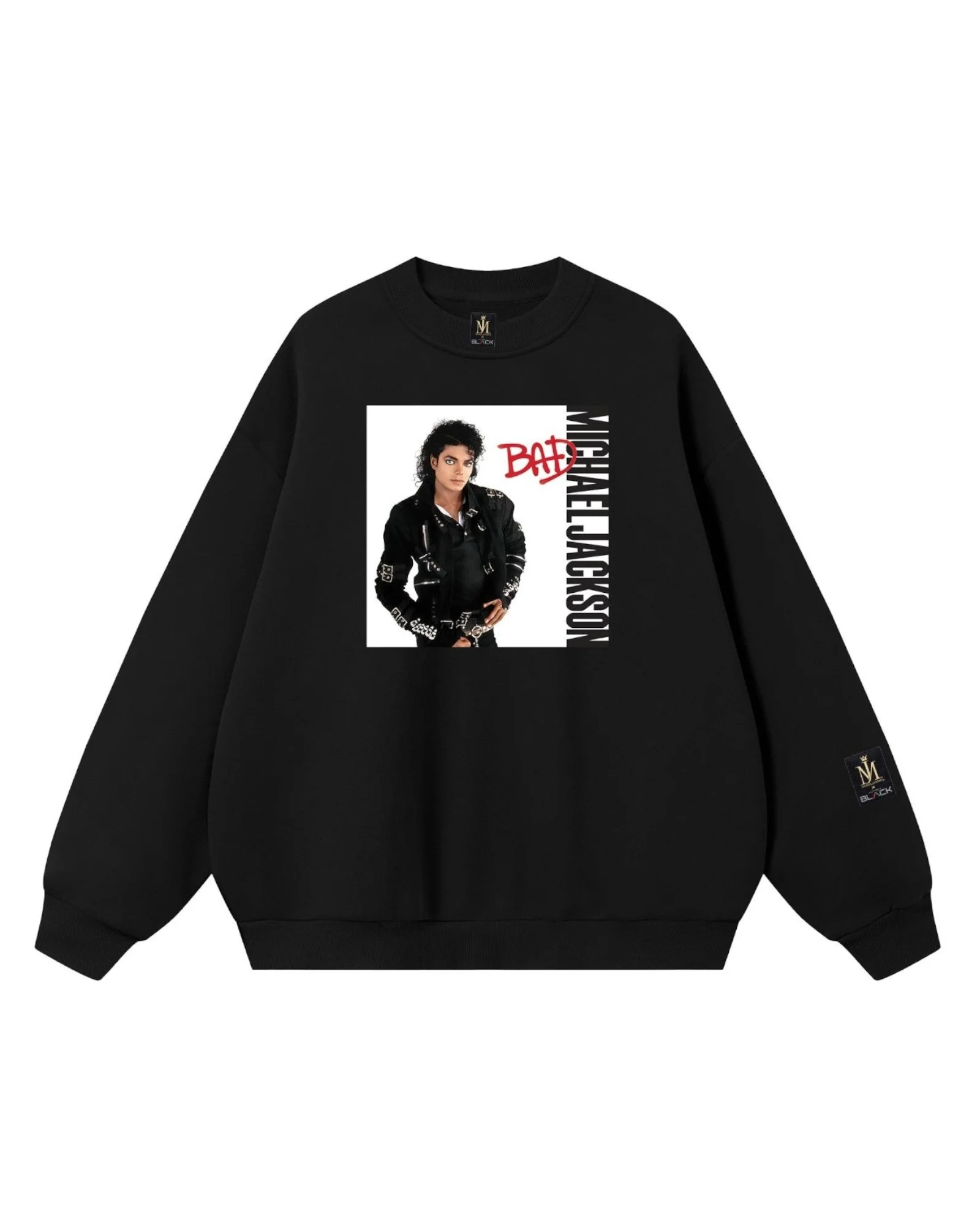 Michael Jackson Bad Album Cover Crewneck