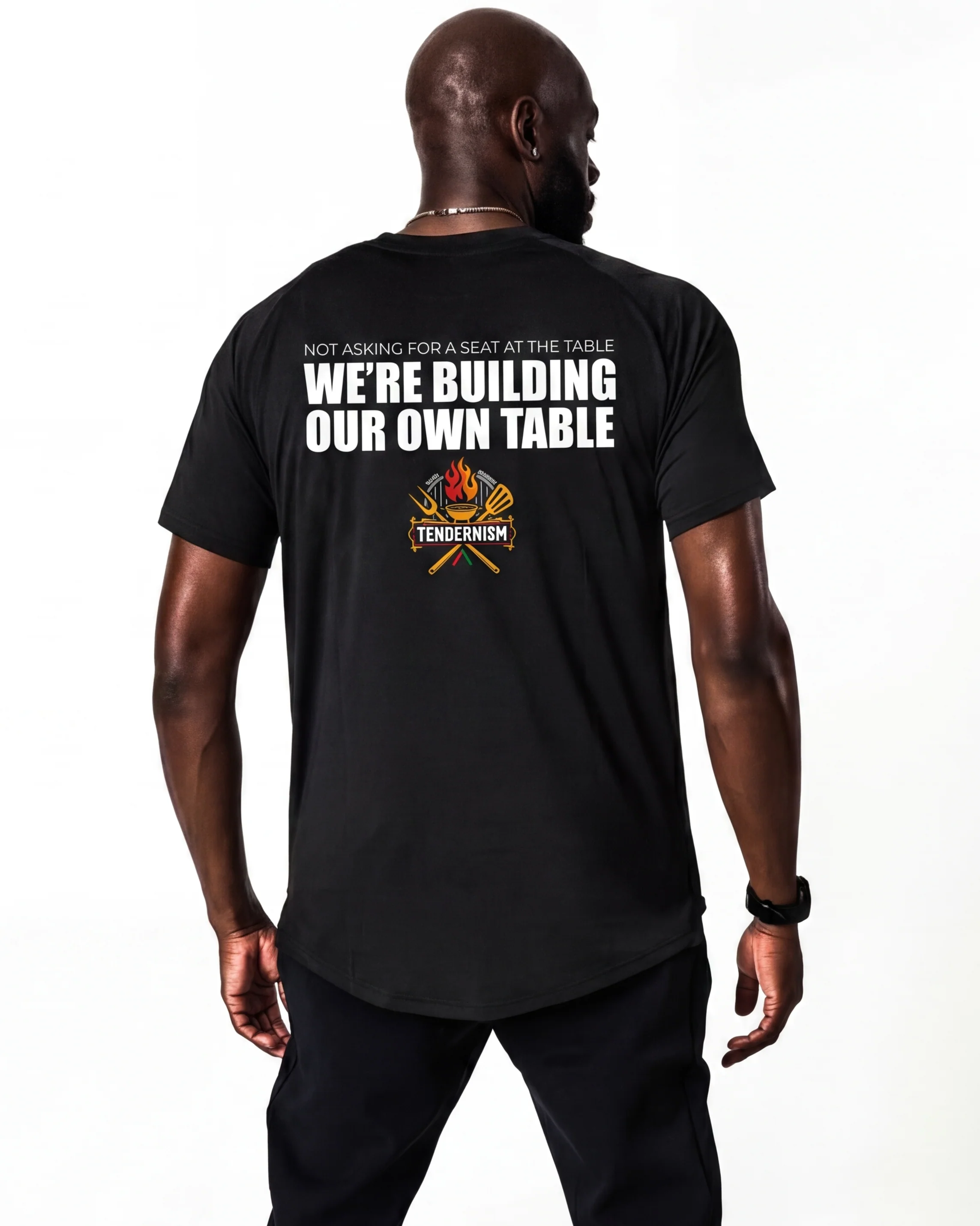 Tendernism x Actively Black Statement Performance Shirt - Image 6