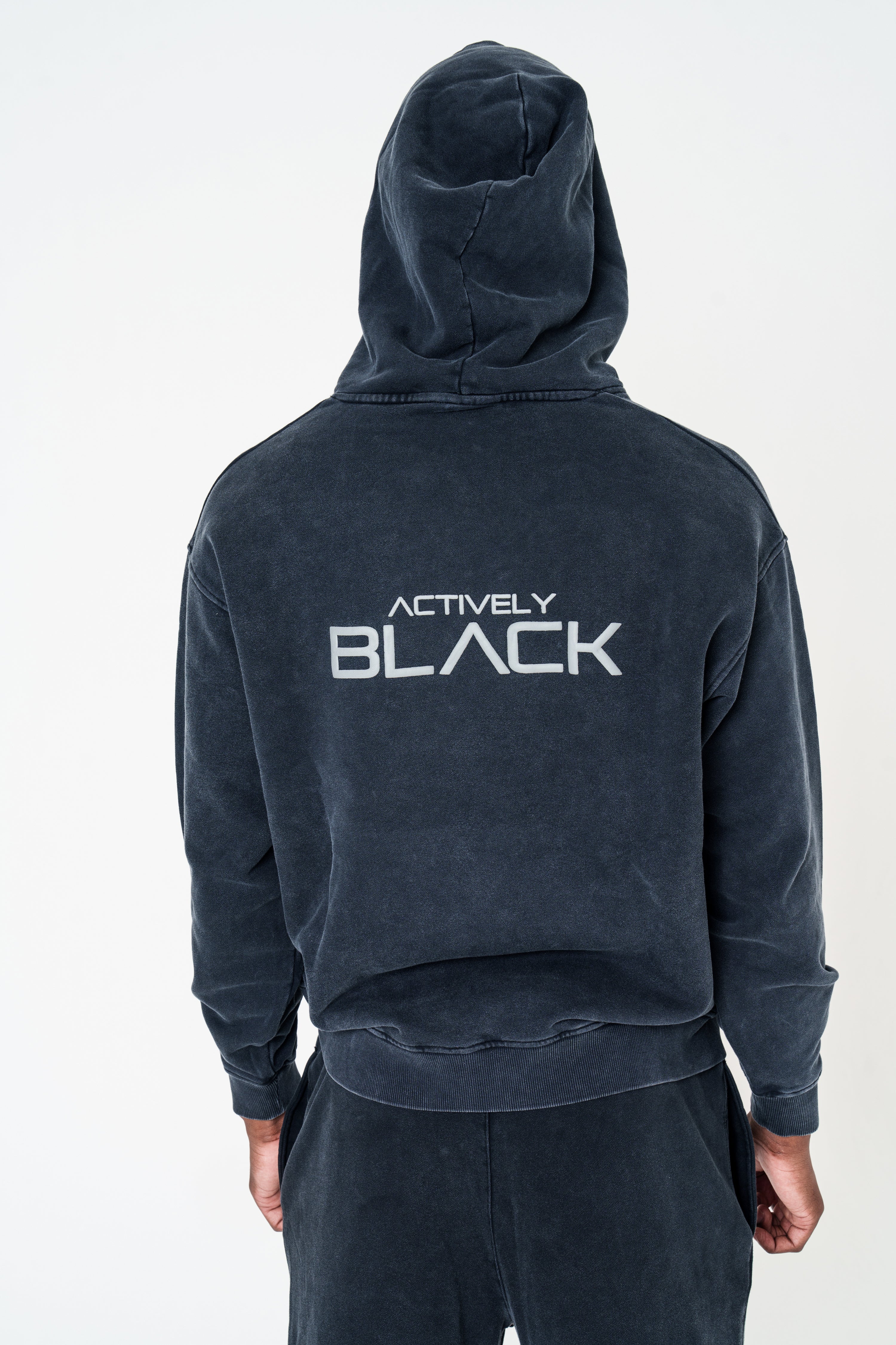 Unisex Actively Black Vintage Lifestyle Hoodie - Image 14