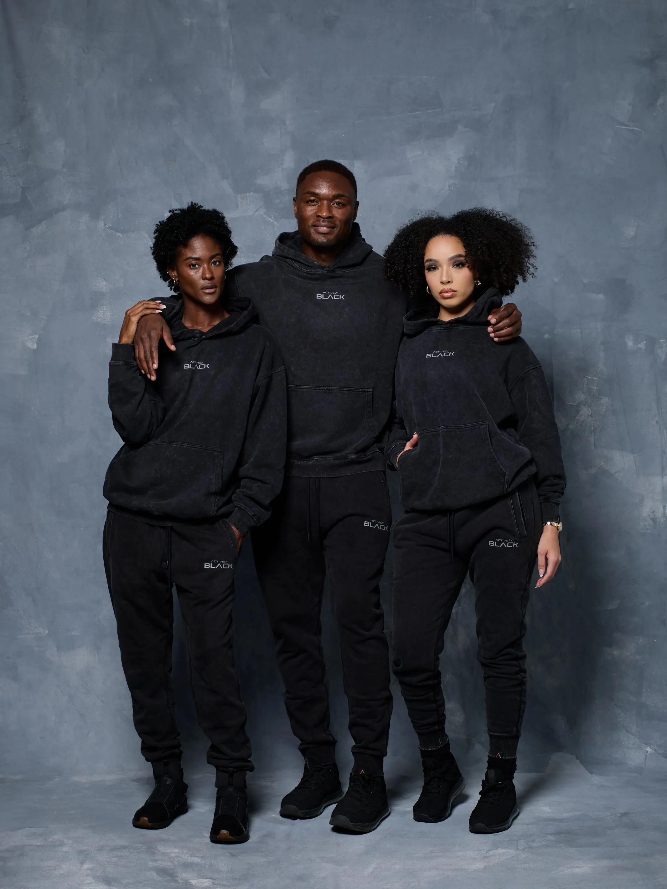 Unisex Actively Black Vintage Lifestyle Hoodie - Image 19