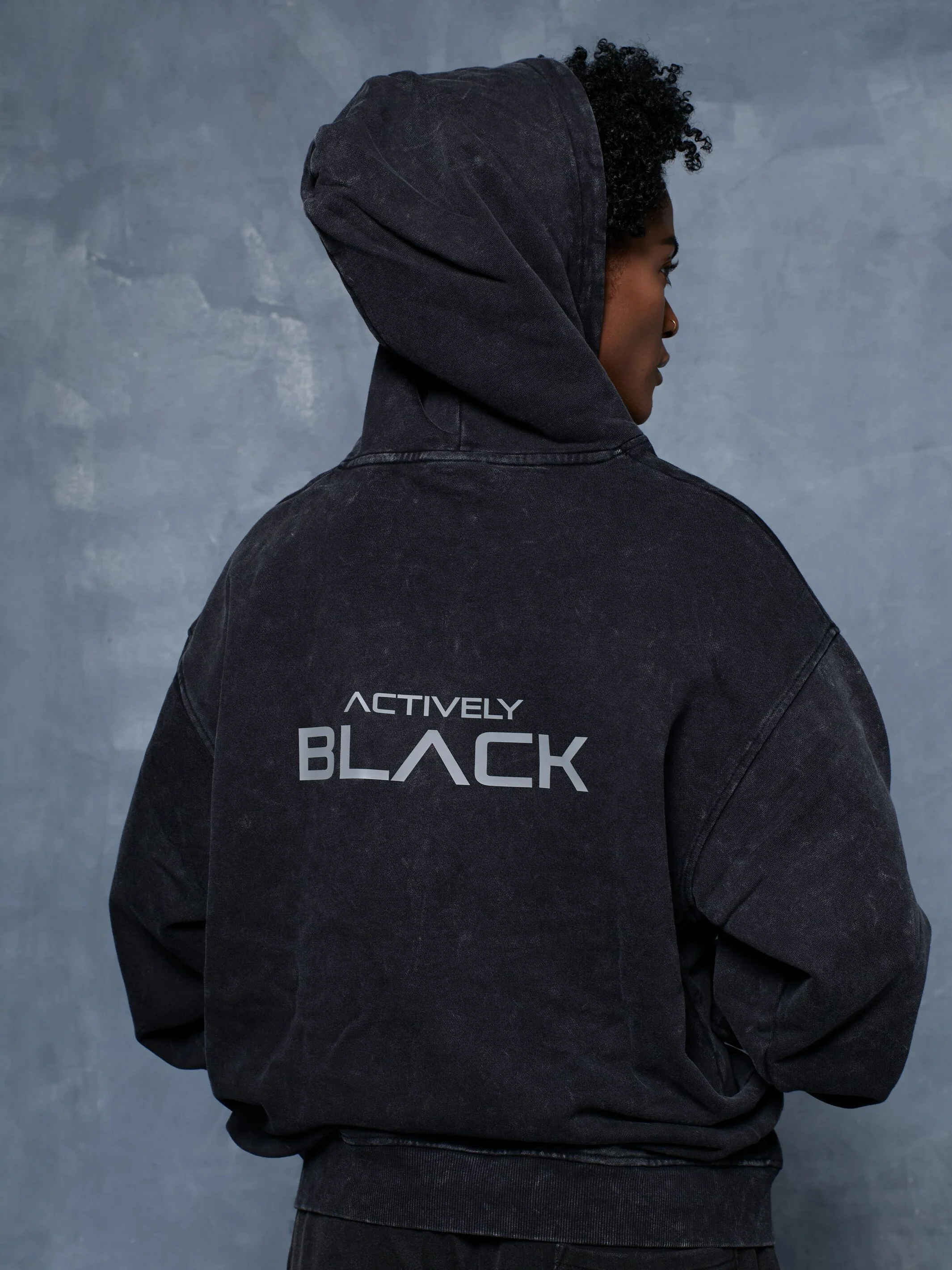 Unisex Actively Black Vintage Lifestyle Hoodie - Image 21