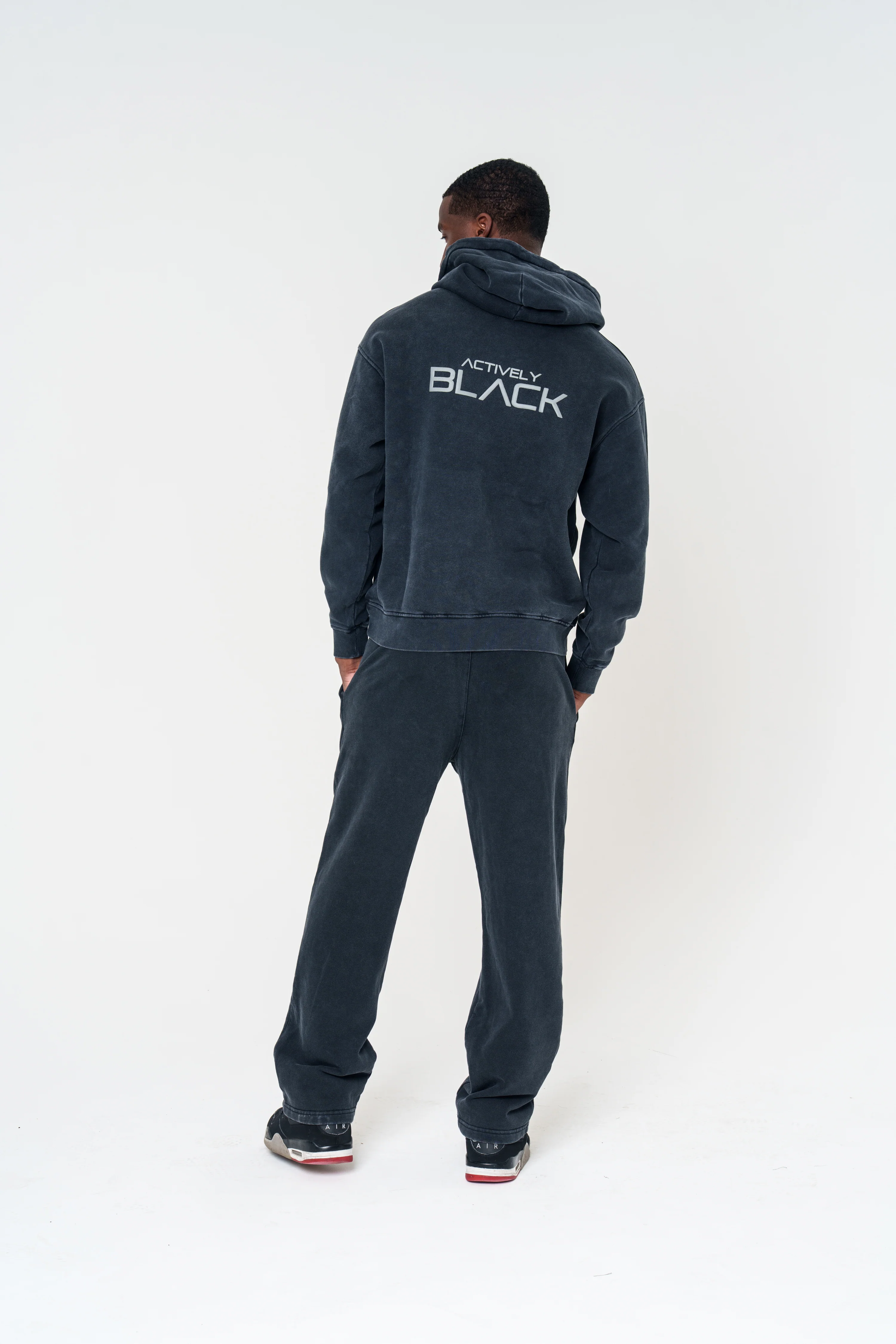 Unisex Actively Black Vintage Lifestyle Hoodie - Image 22