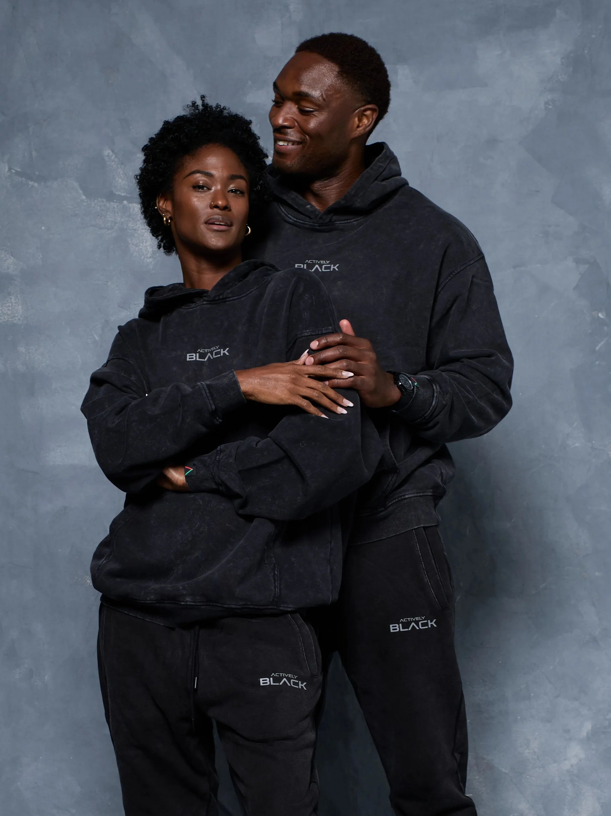 Unisex Actively Black Vintage Lifestyle Hoodie - Image 8