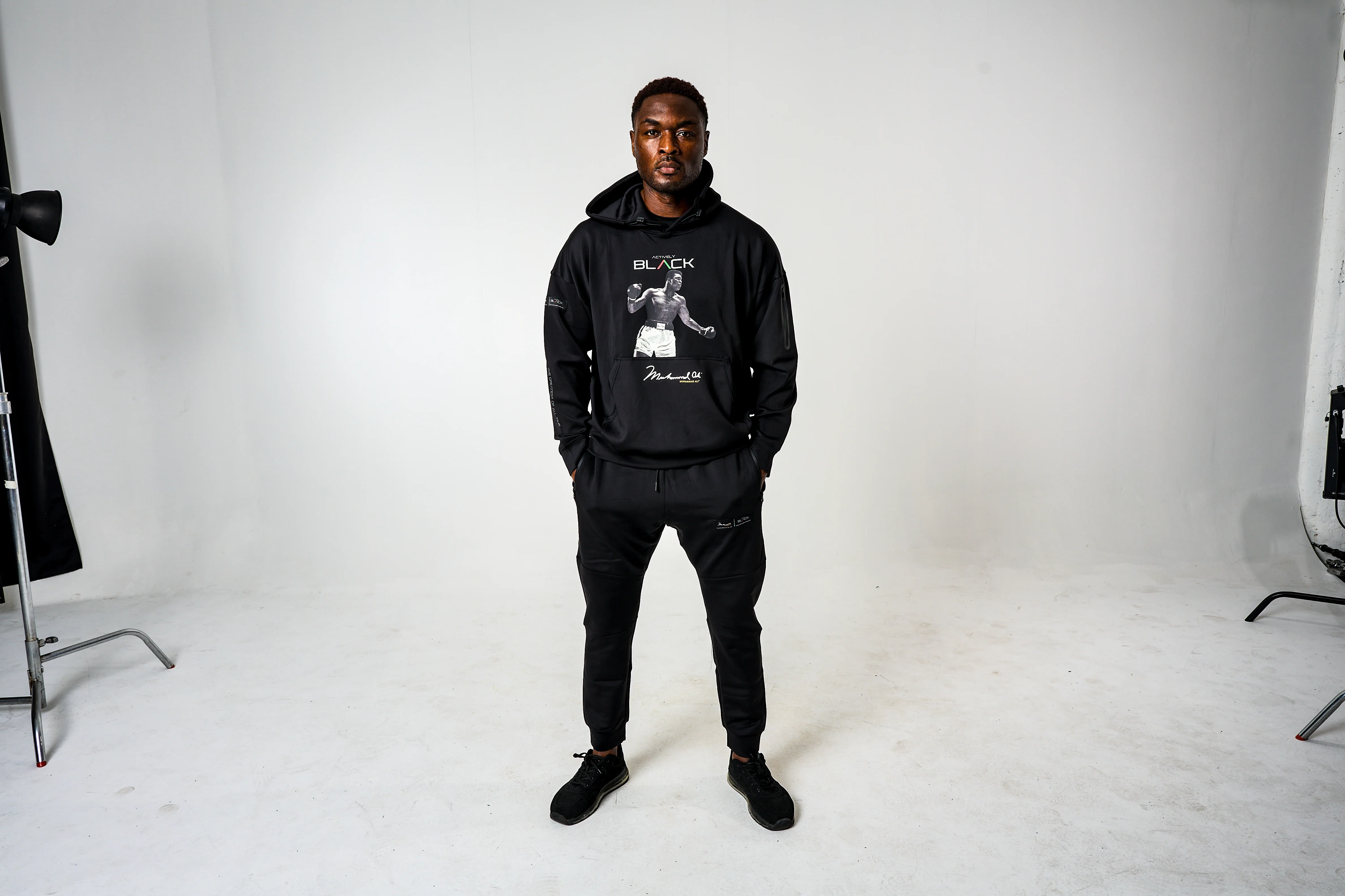 Unisex Ali x Actively Black G.O.A.T. Hoodie - Image 4