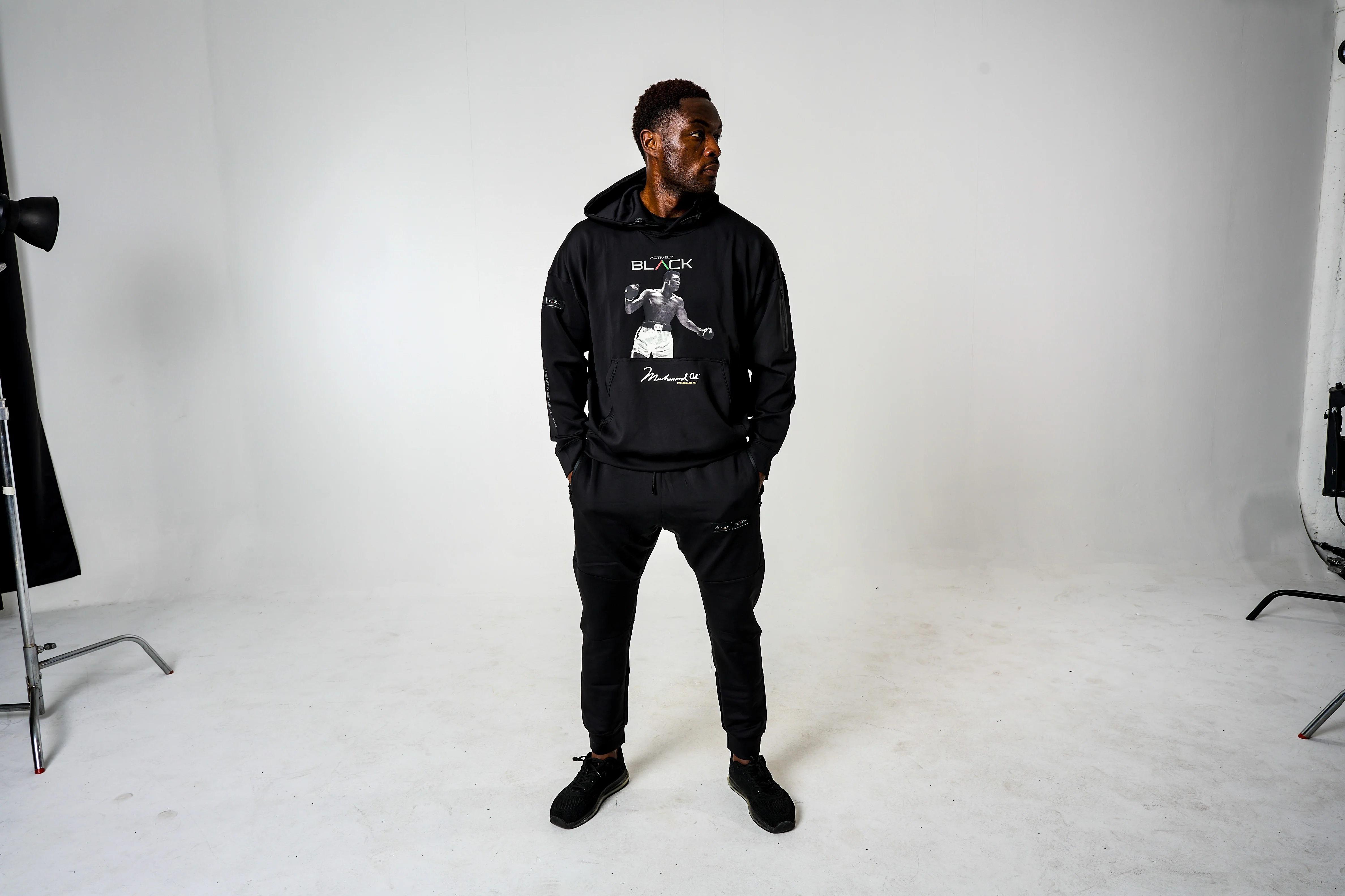 Unisex Ali x Actively Black G.O.A.T. Joggers - Image 3