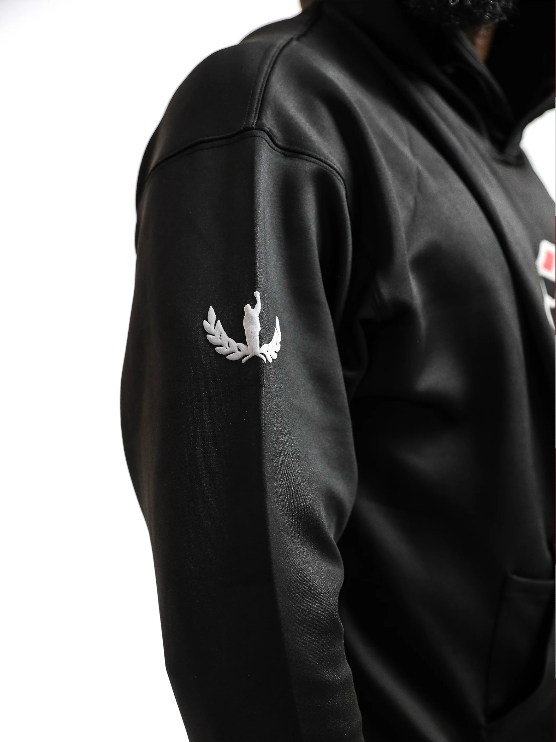 Unisex John Carlos x Actively Black Performance Hoodie - Image 3