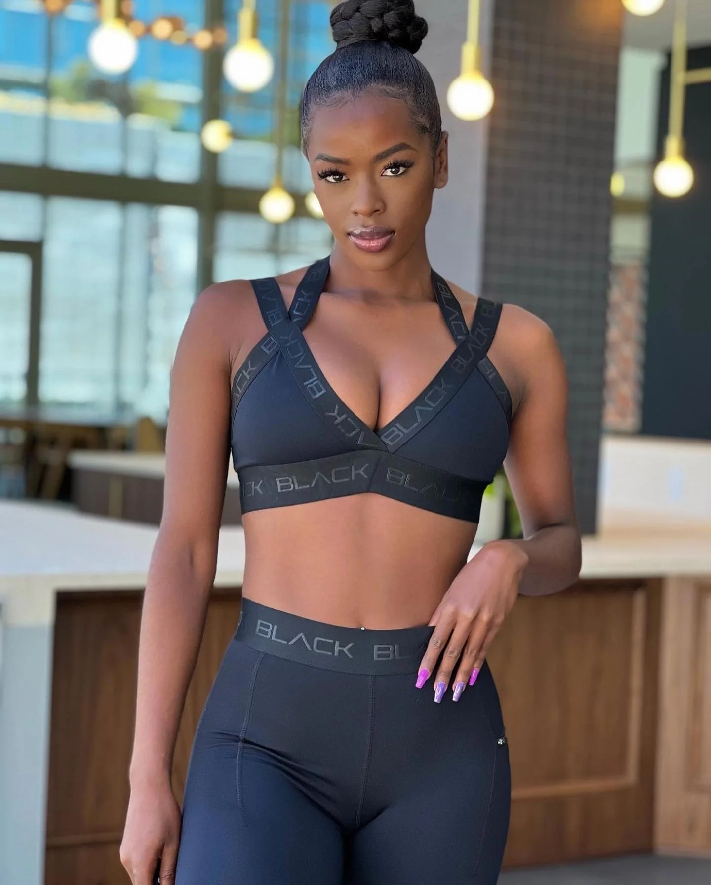 Women's Black Band Bra 2.0 - Image 6