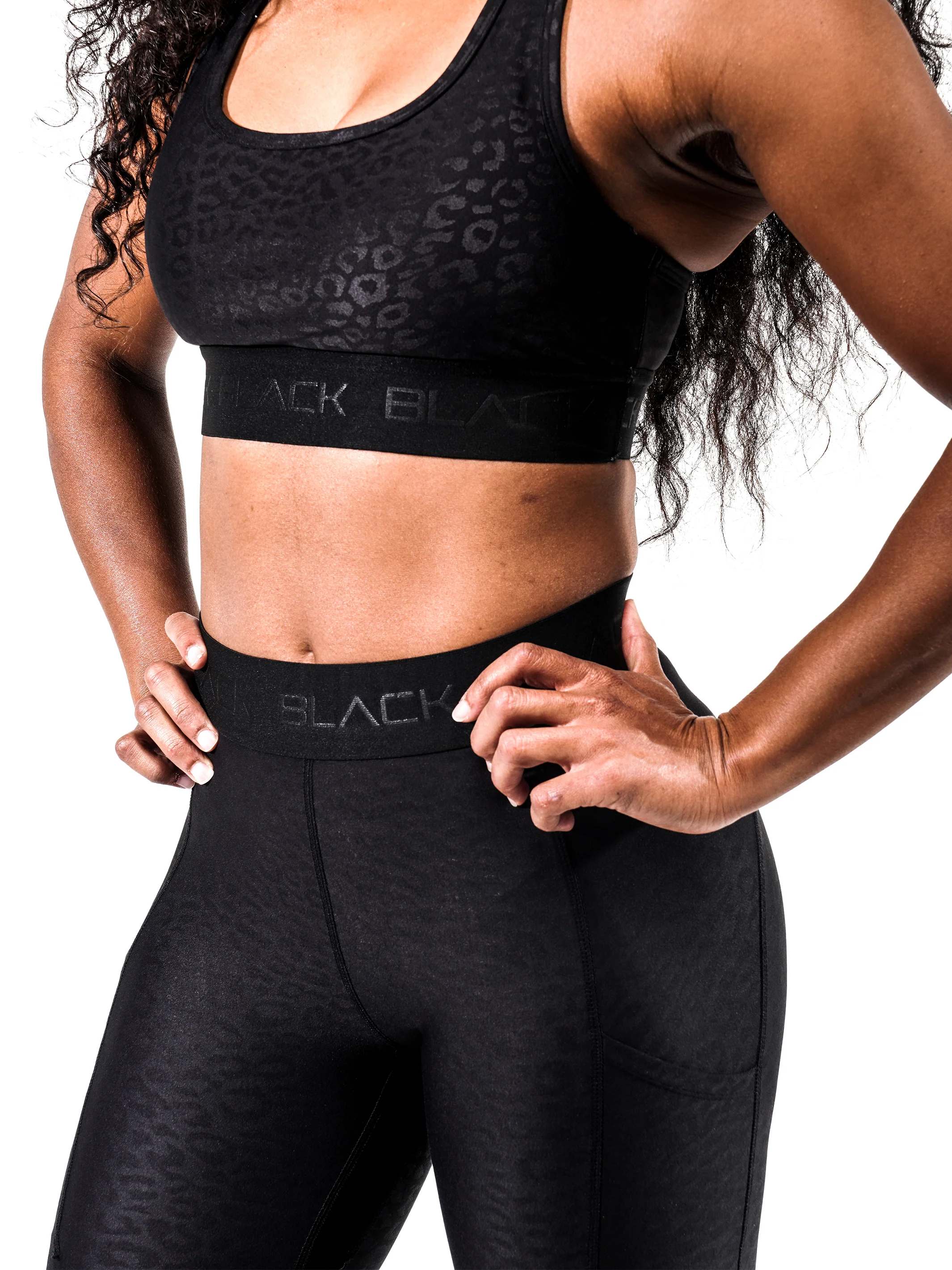 Women's Black Leopard Bra - Image 3