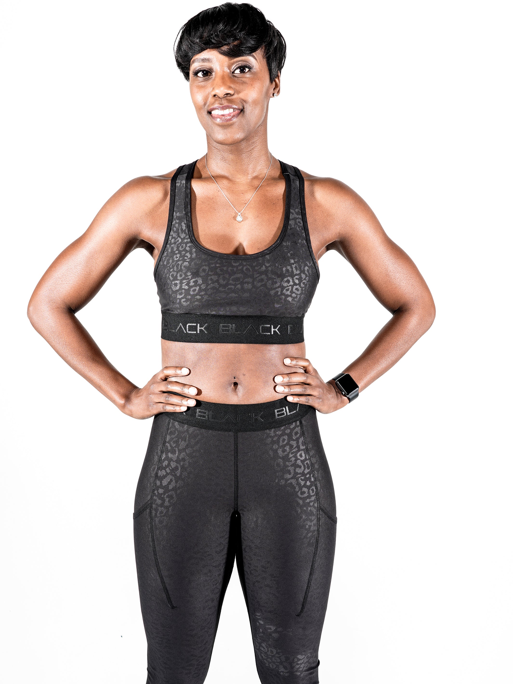 Women's Black Leopard Bra - Image 4