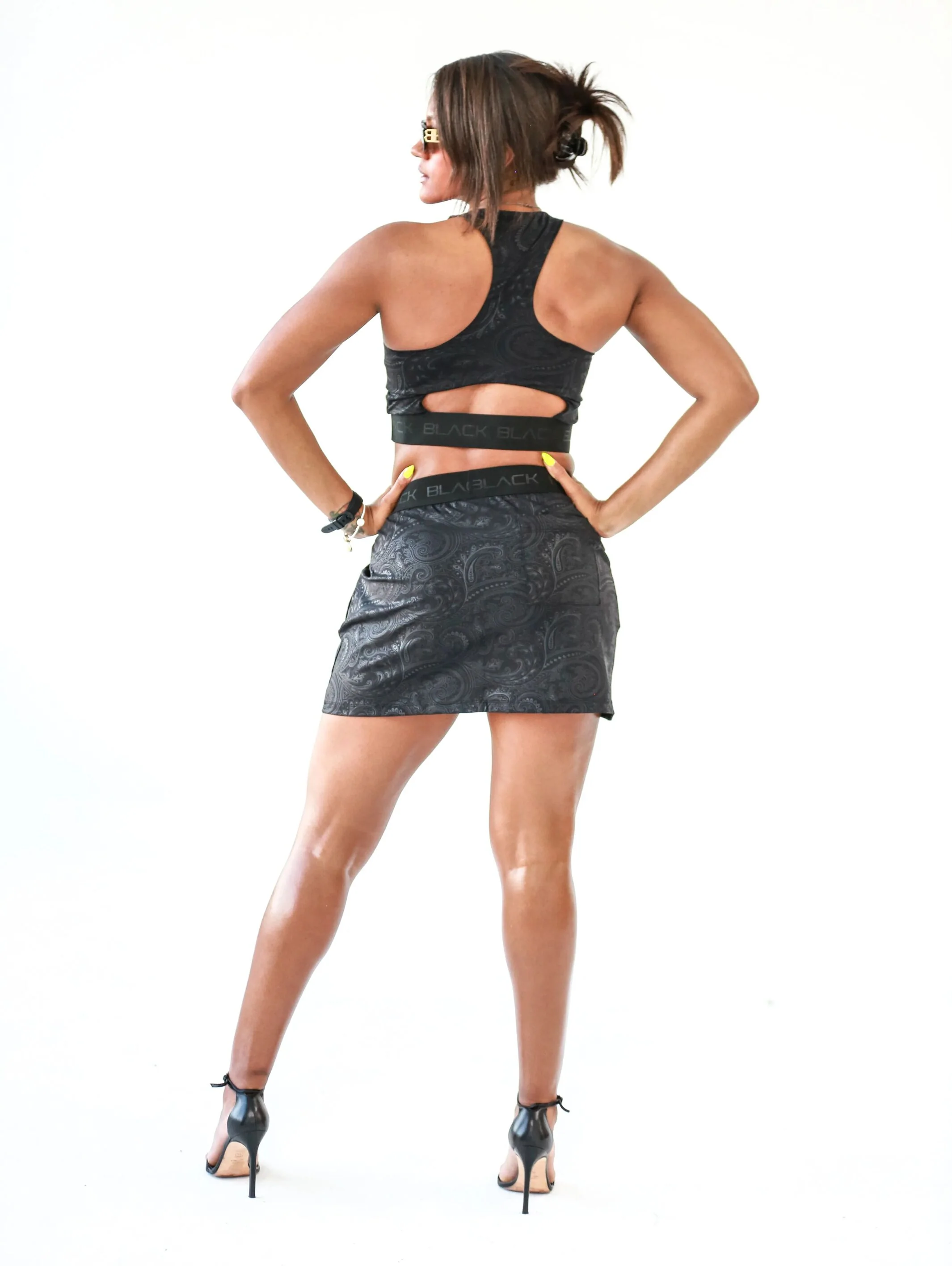 Women's Black Paisley Skirt - Image 12
