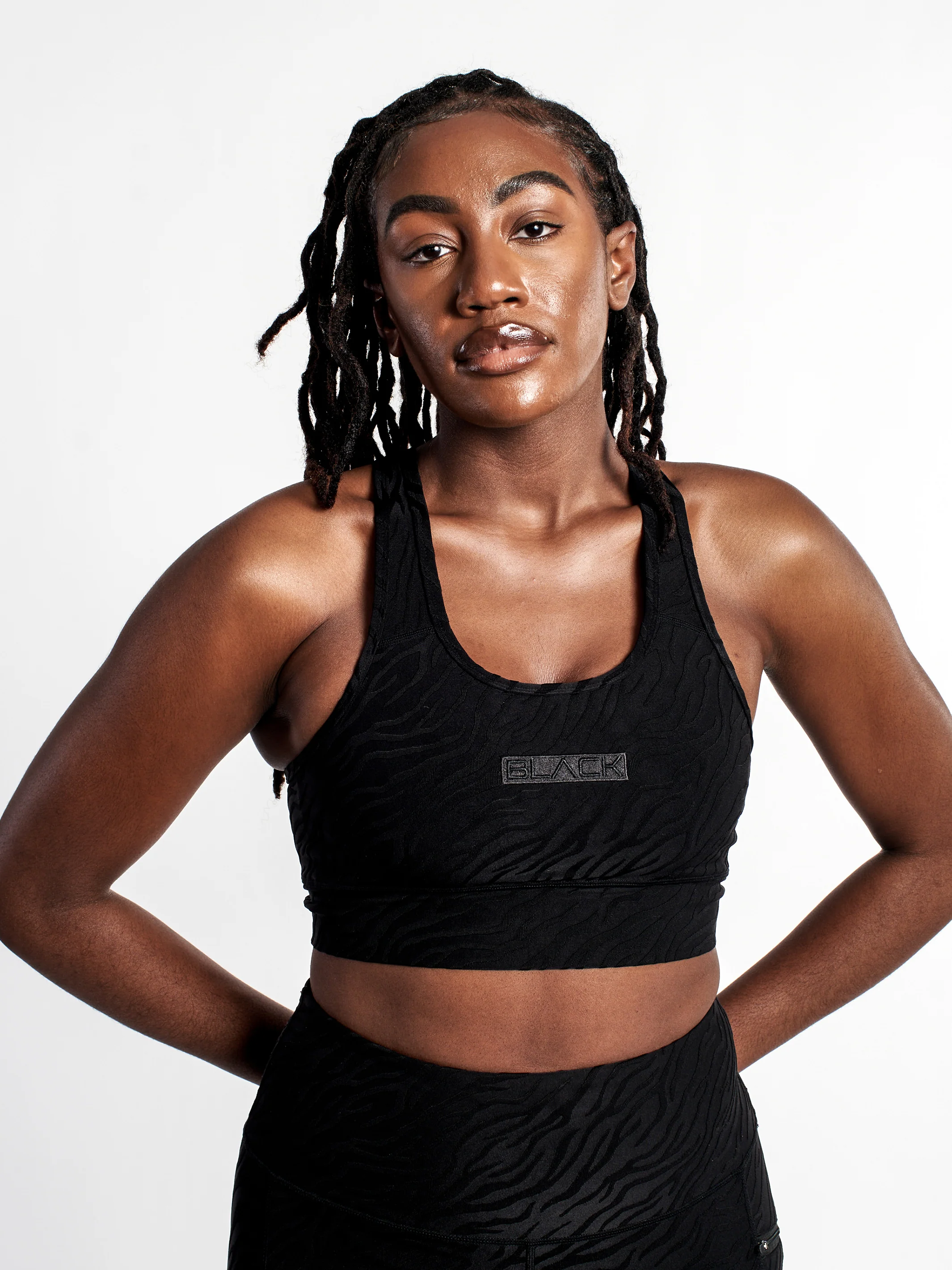 Women's Black Zebra Luxe Bra - Image 8