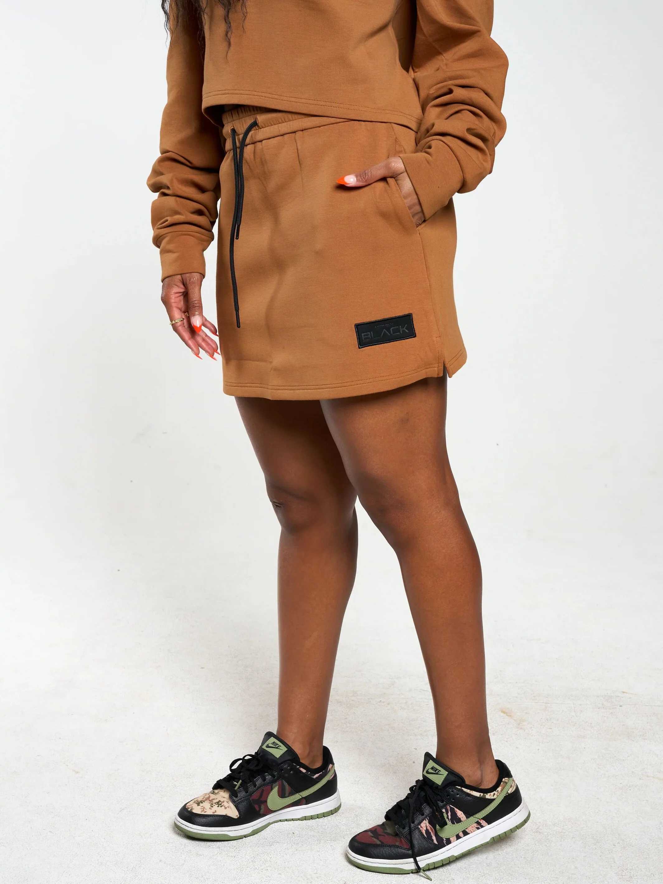 Women's Embossed Patch Skirt - Image 5
