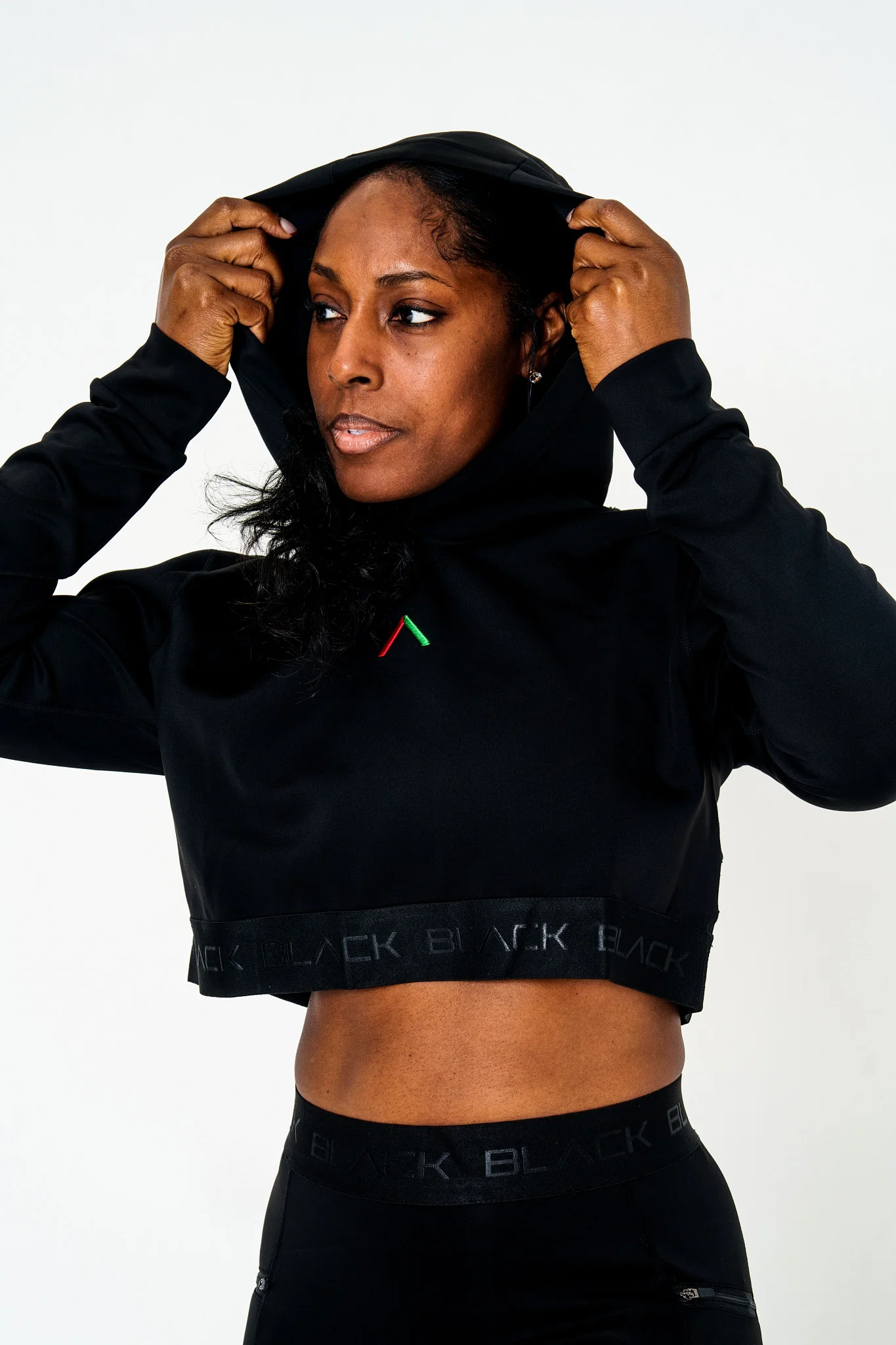 Women's Pinnacle Long Sleeve Crop Hoodie - Image 9
