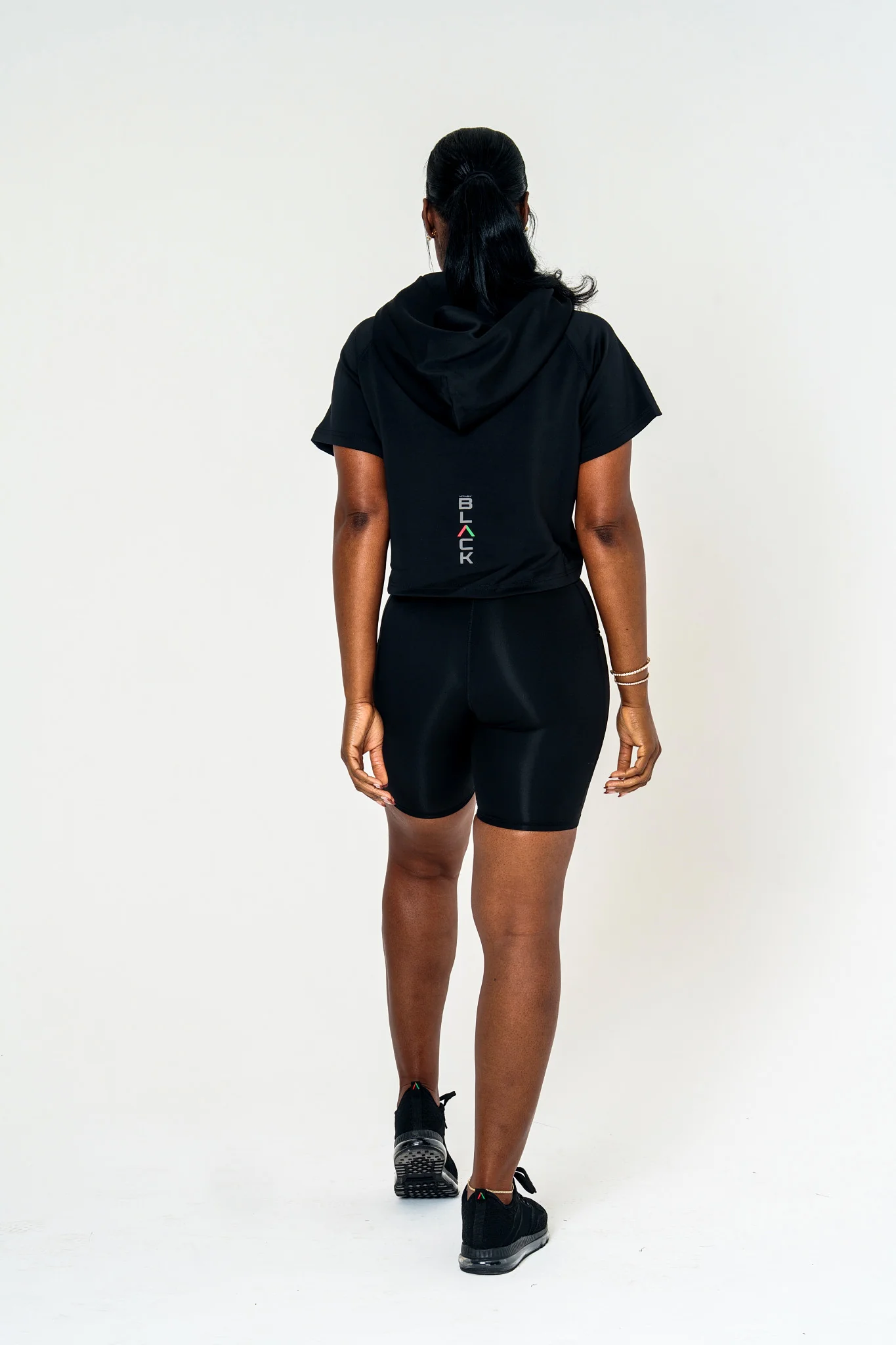 Women's Pinnacle Short Sleeve Crop Hoodie - Image 14