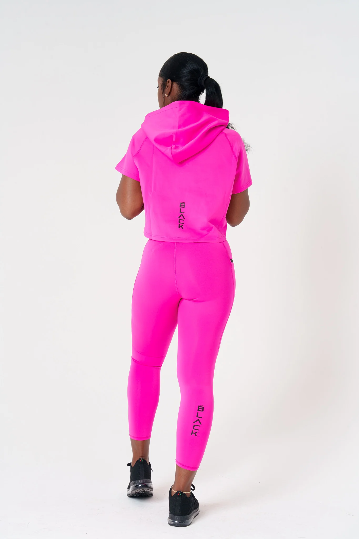 Women's Pinnacle Short Sleeve Crop Hoodie - Image 6