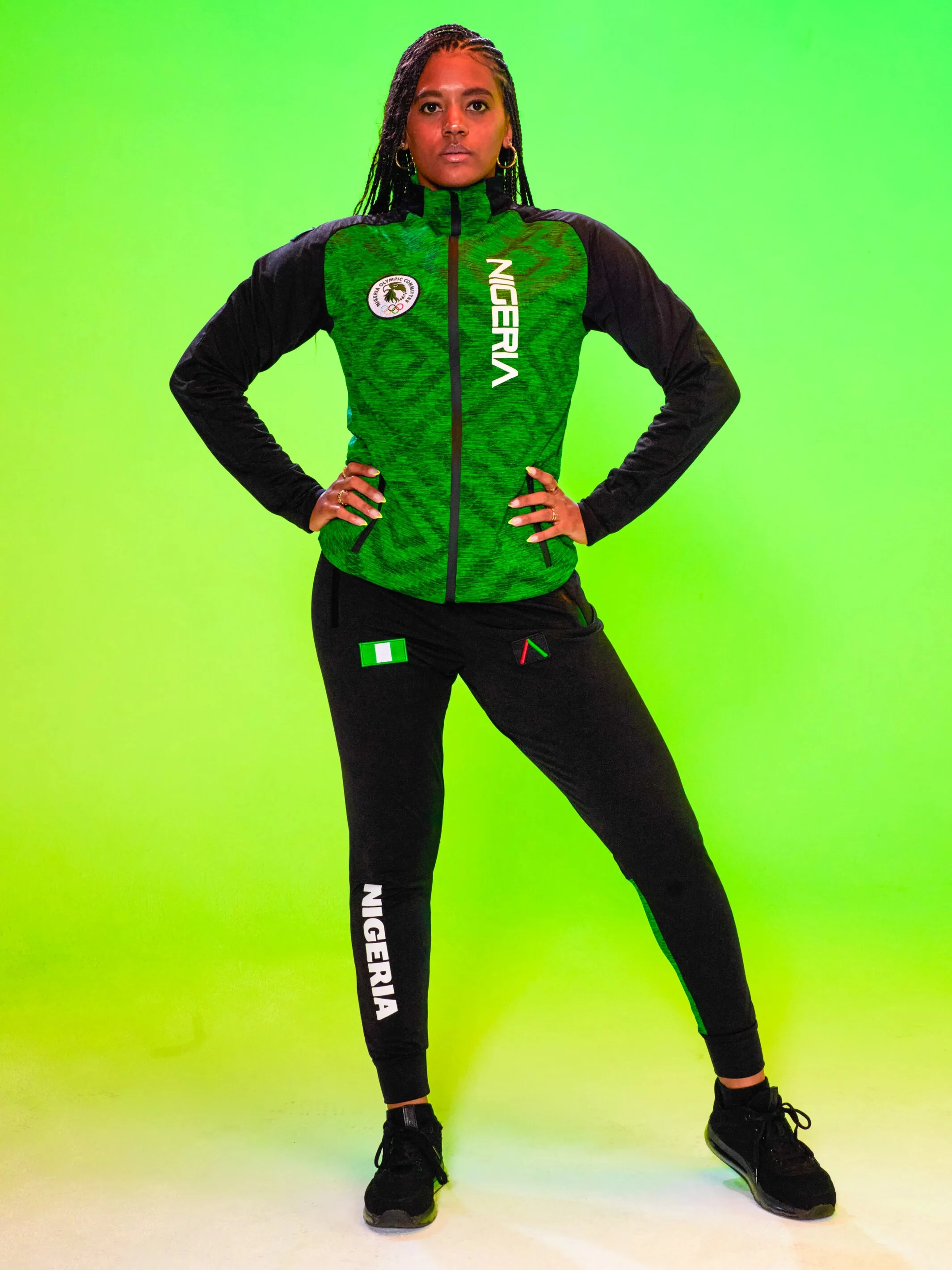 Women's Team Nigeria Track Joggers - Image 3