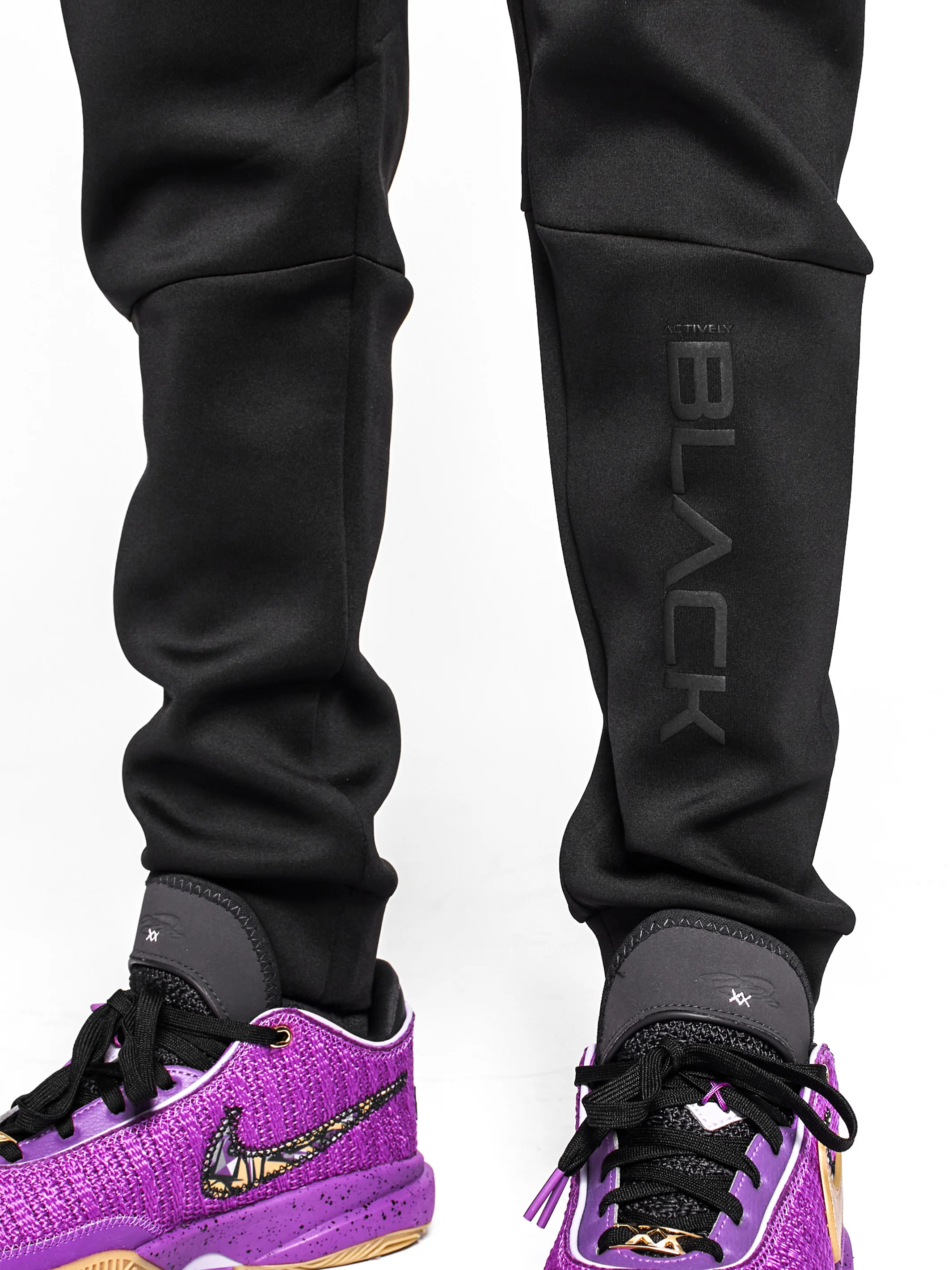 Youth Actively Black Performance Tech Joggers - Image 3